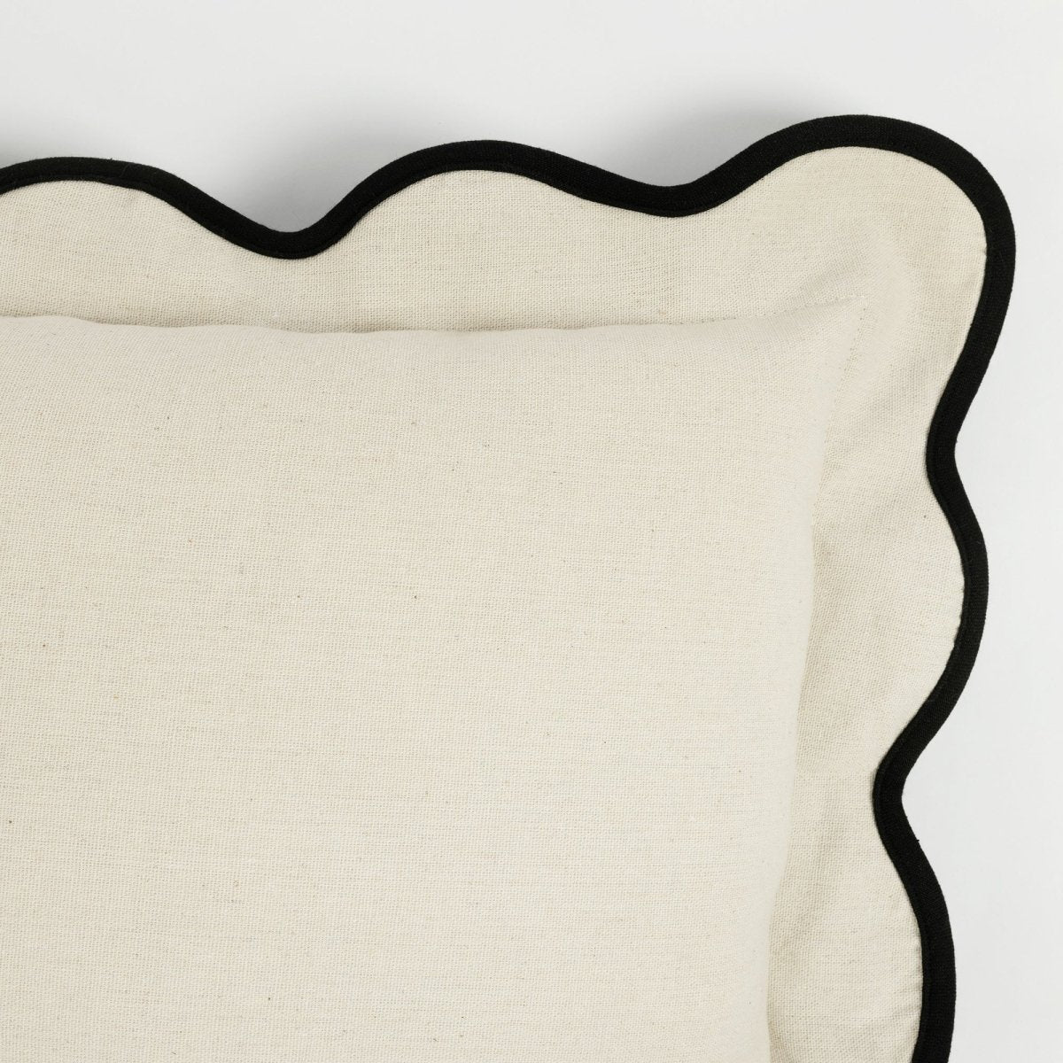 Coastal Chic Scalloped Edge Throw Pillow Cover - Image 53