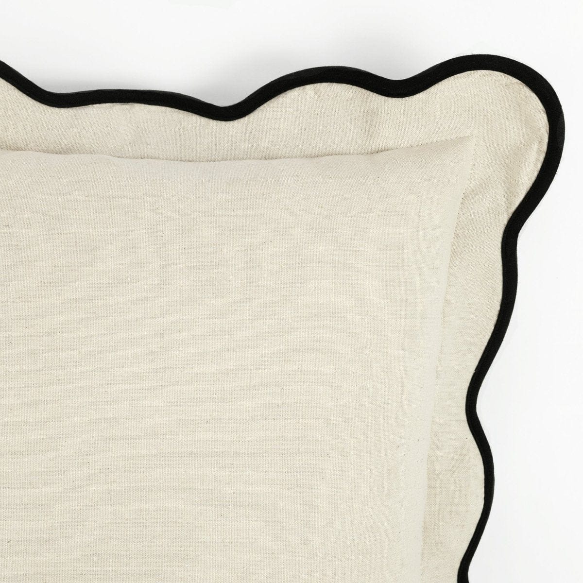 Coastal Chic Scalloped Edge Throw Pillow Cover - Image 6