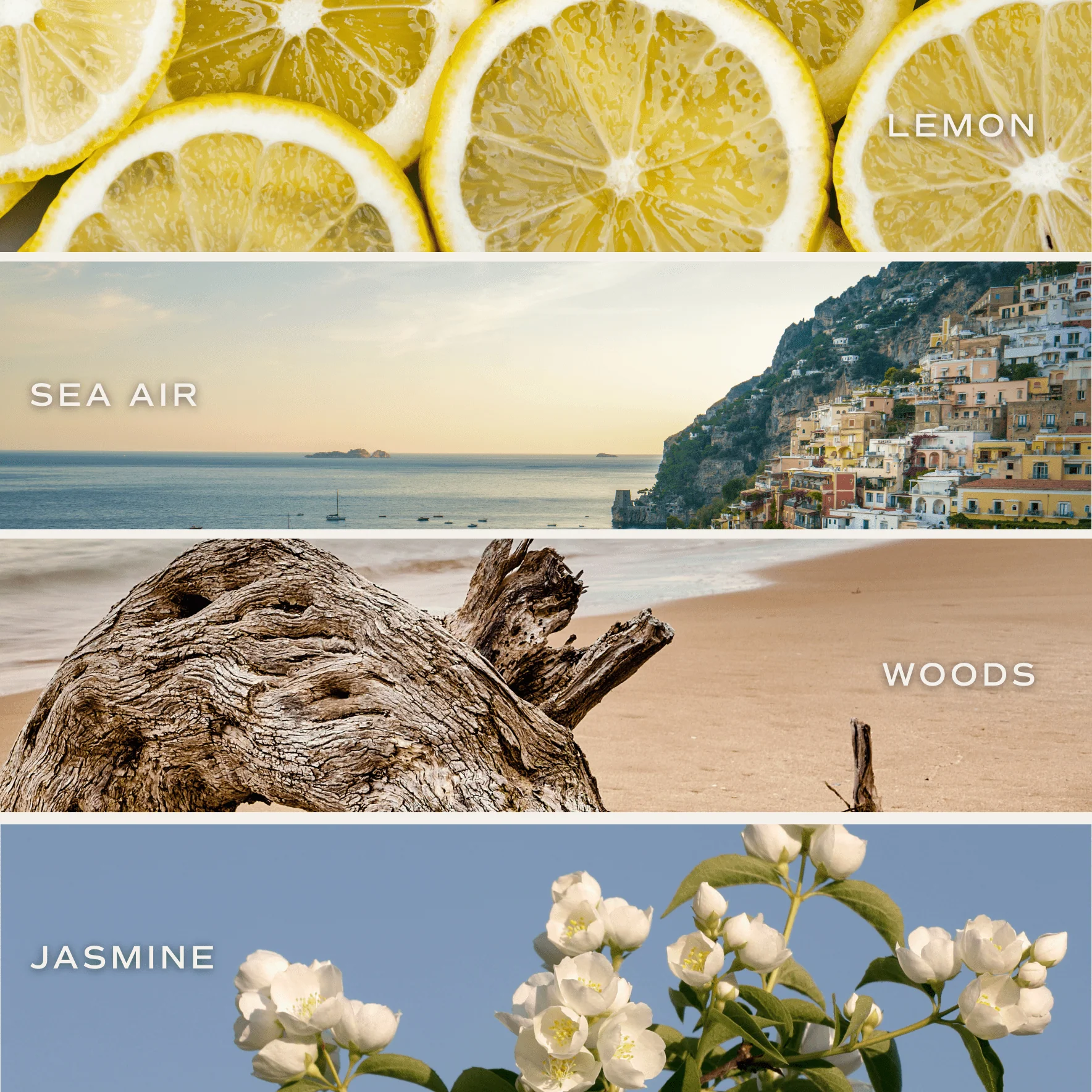 Coastal Lemon Soy Candle - Clear Patterned Jar - 9 oz - Image 4