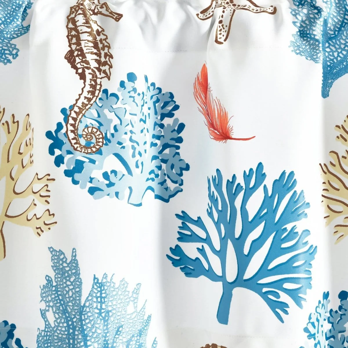 Coastal Reef Feather Light Filtering Valance - Image 3