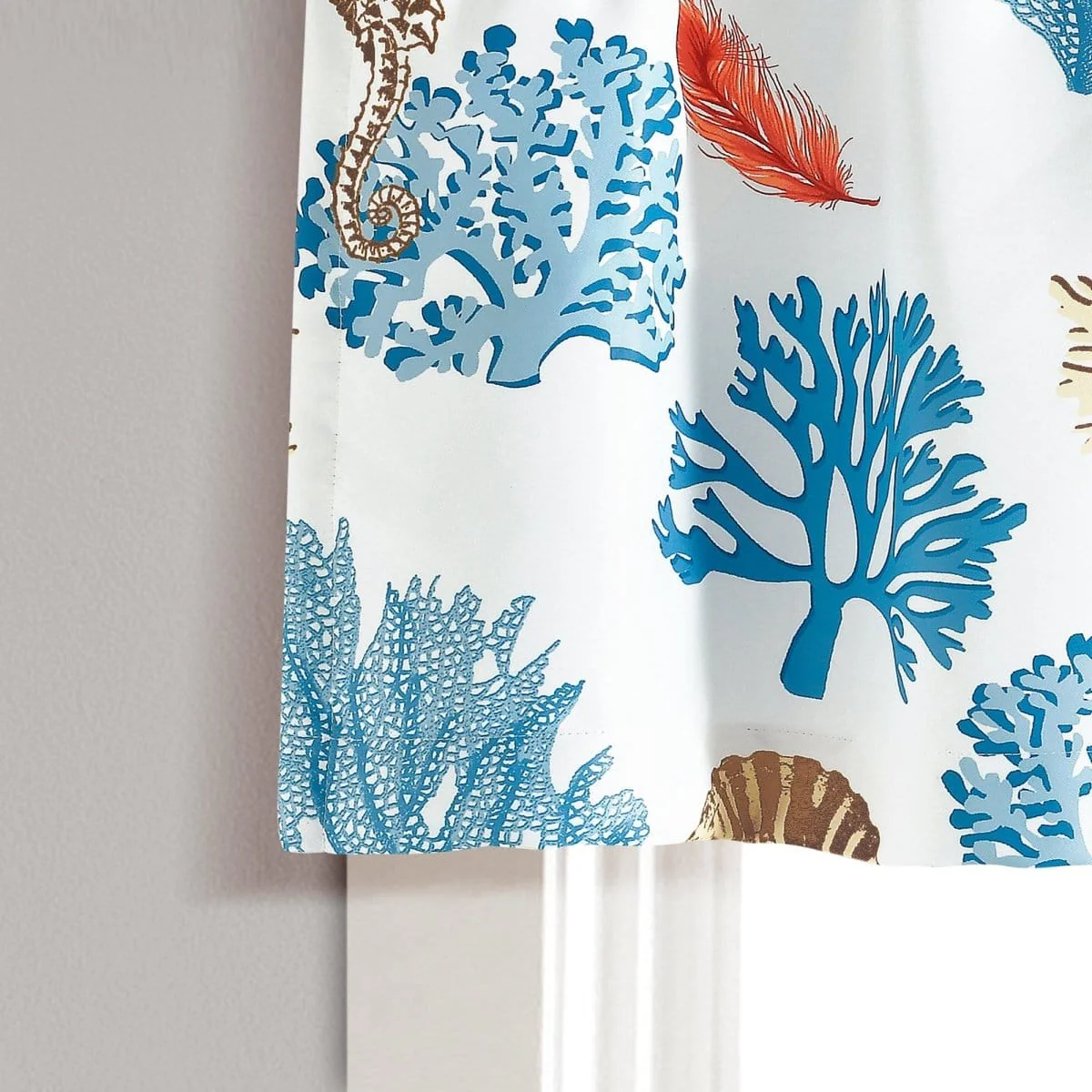 Coastal Reef Feather Light Filtering Valance - Image 4