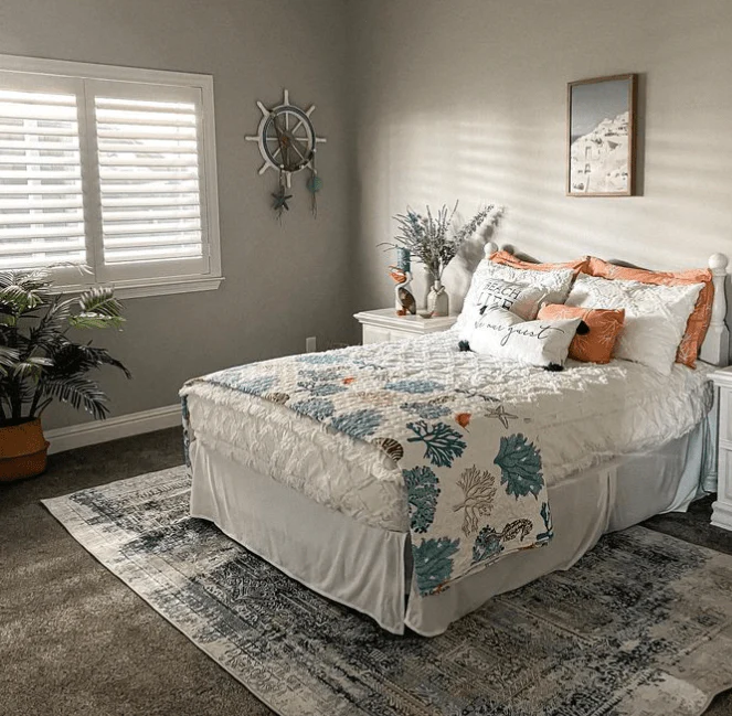 Coastal Reef Feather Reversible Quilt Set - Image 12