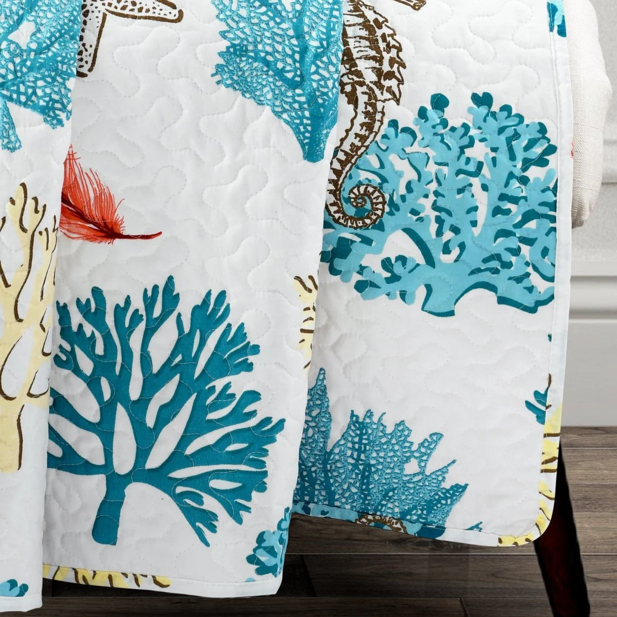 Coastal Reef Feather Throw - Image 3