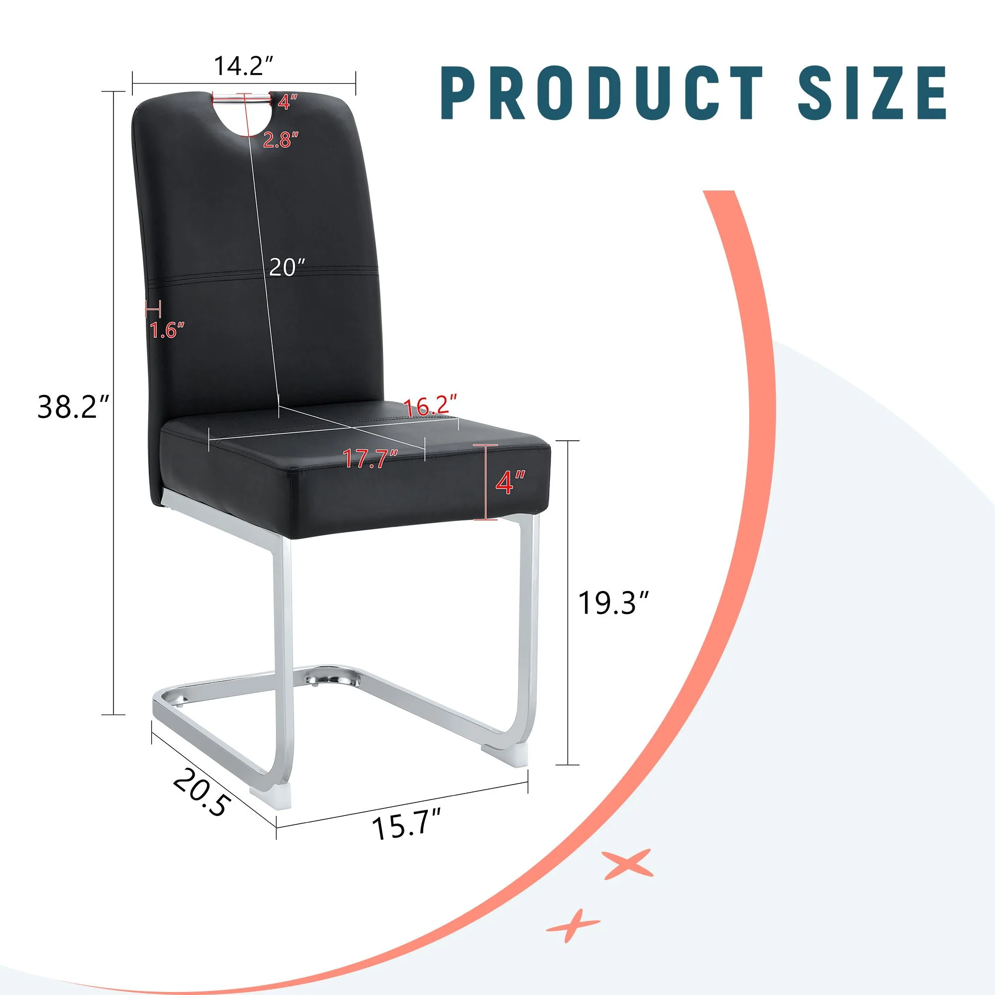 Coaster Dining Chairs with Built-In Spring Packages & Ergonomic Design - Image 4