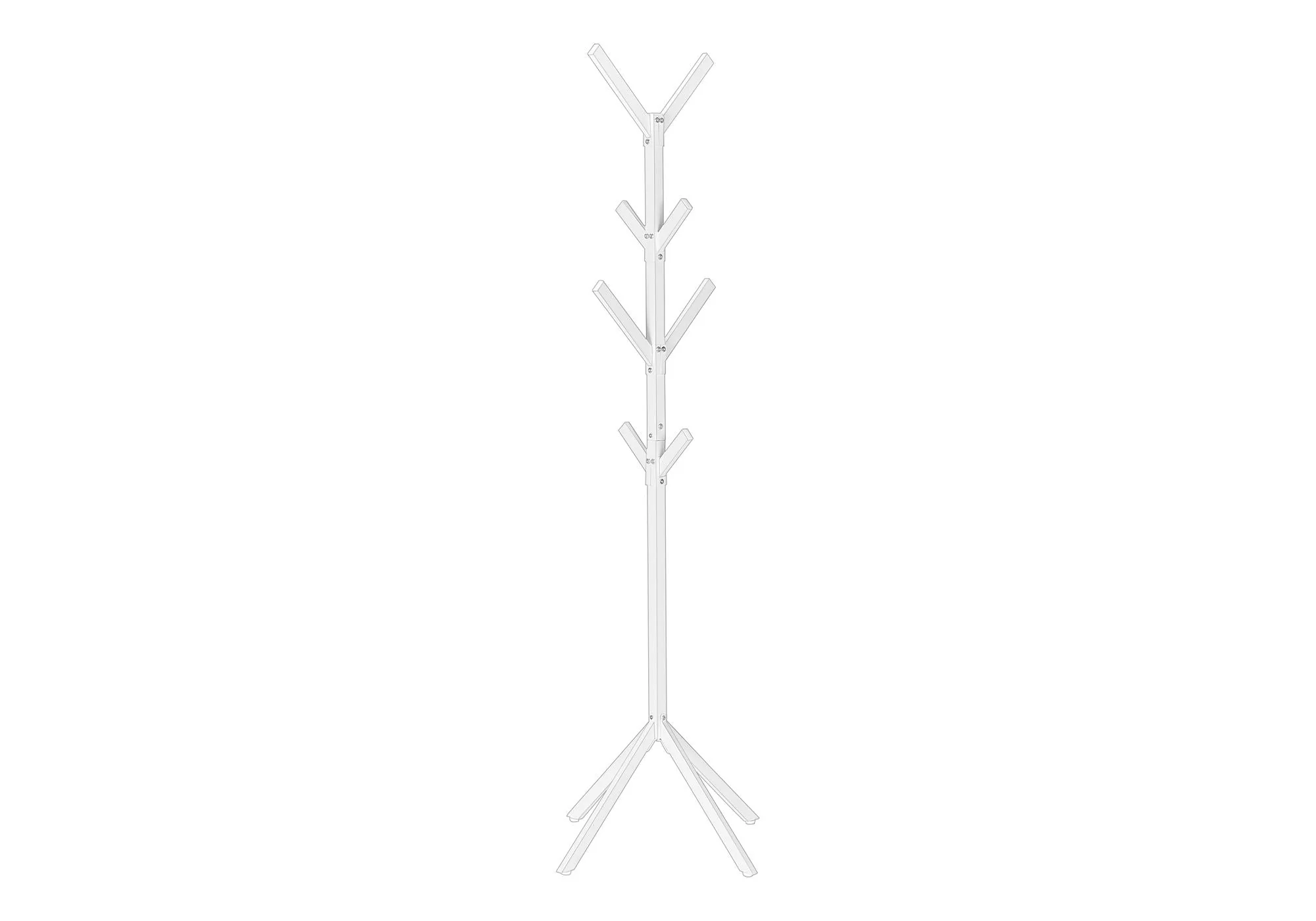 Coat Rack, Hall Tree, Freestanding, 8 Hooks, Entryway, Contemporary & Modern - Image 9