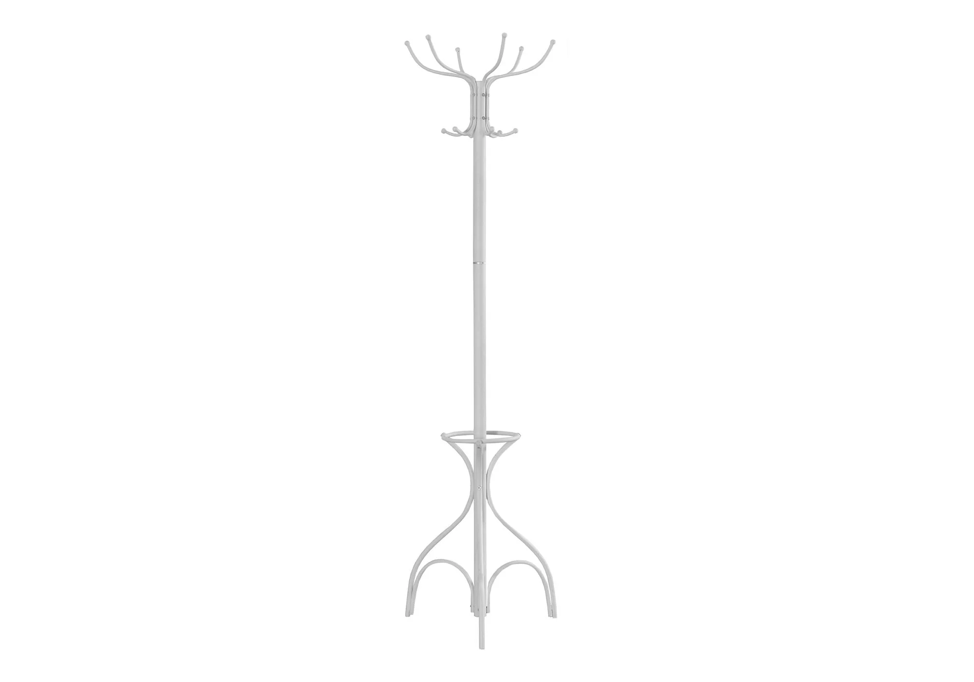 Coat Rack Hall Tree with 12 Hooks and Umbrella Holder - Image 6