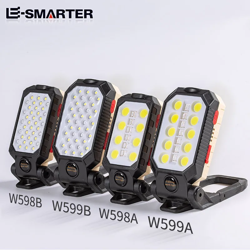 COB Portable Work Light USB Rechargeable Emergency Repair Flashlight Lamp - Image 5