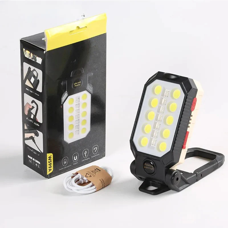 COB Portable Work Light USB Rechargeable Emergency Repair Flashlight Lamp - Image 7