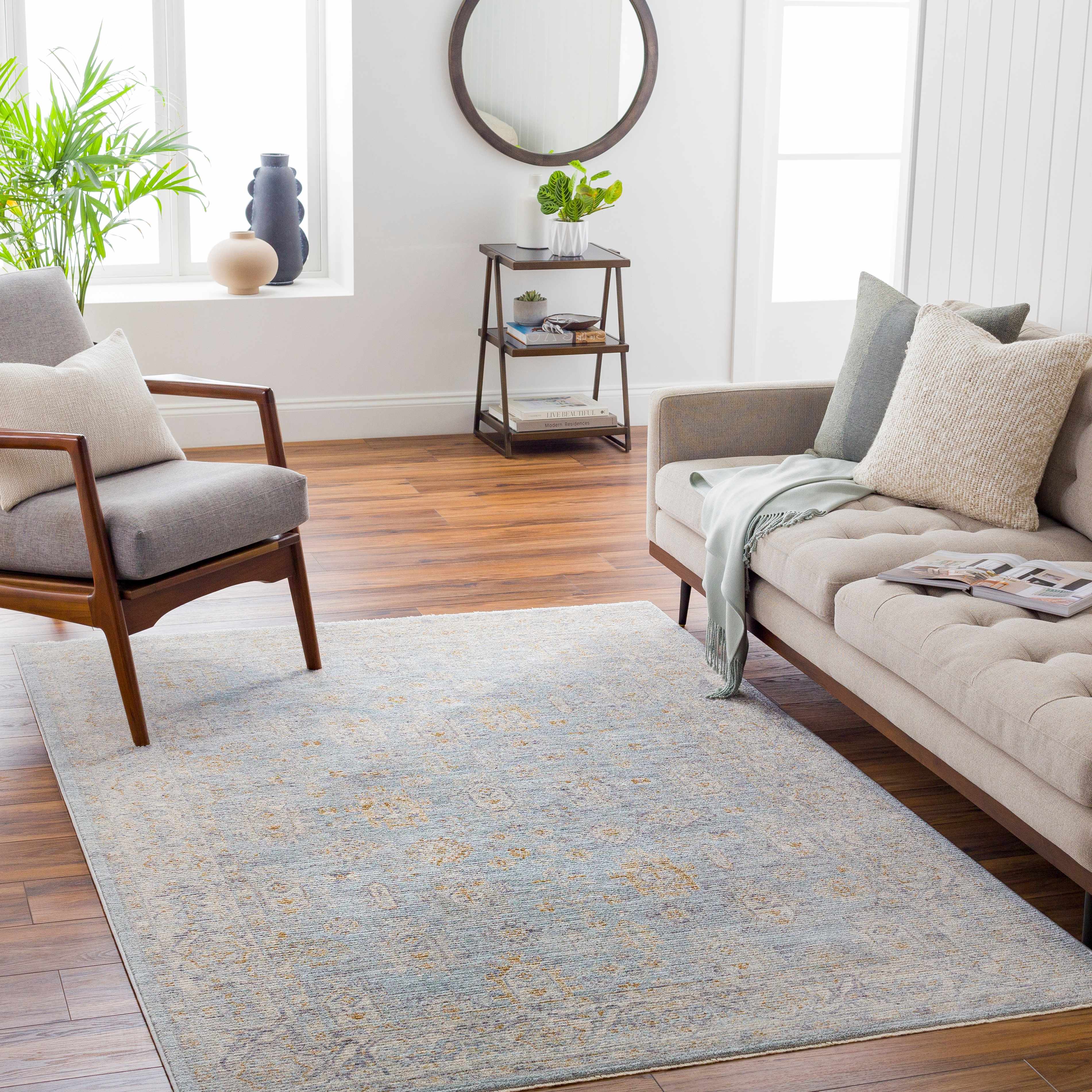 Coby Deep Teal Avant Garde Area Rug - Image 2