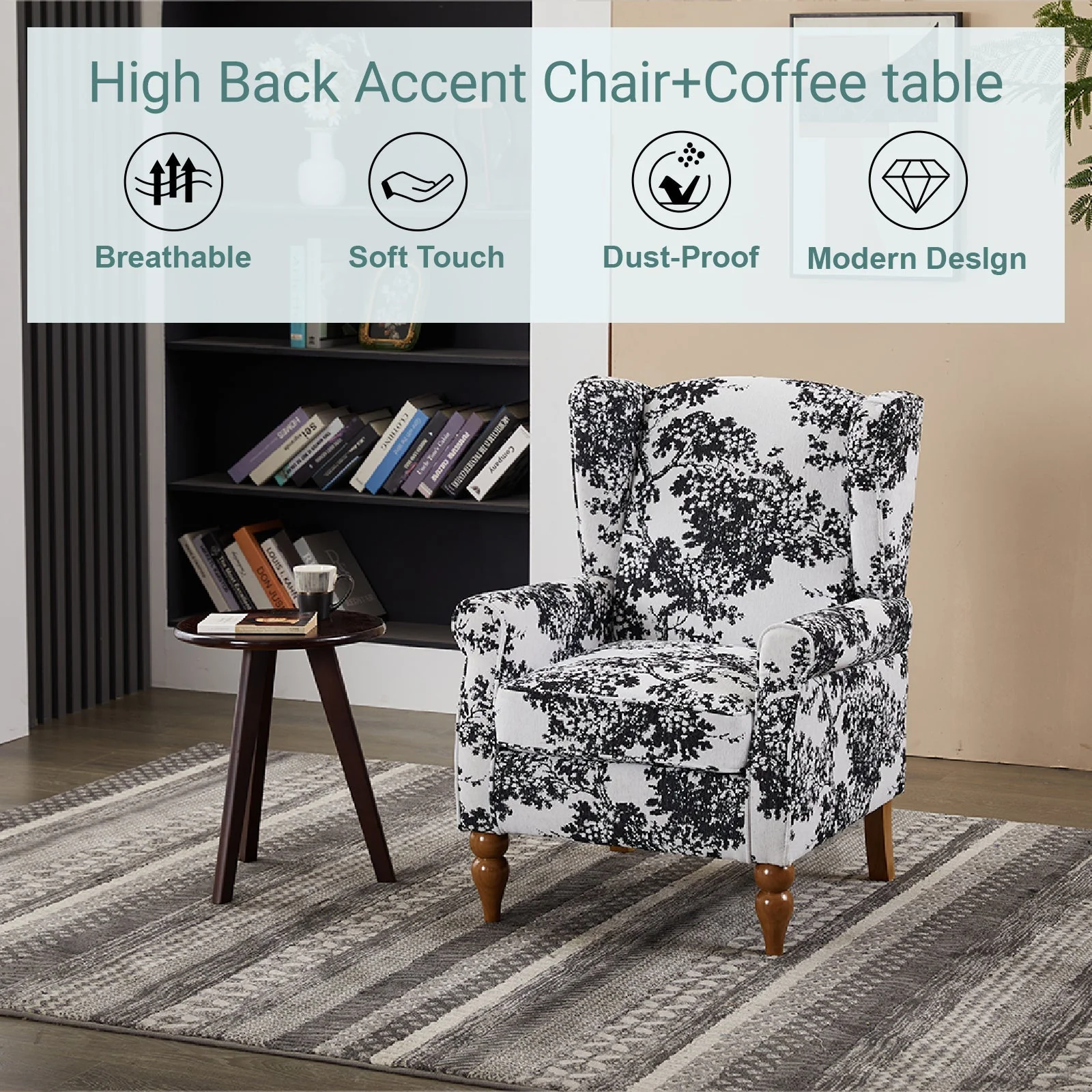 Coffee Table & Armchair Set - Image 6