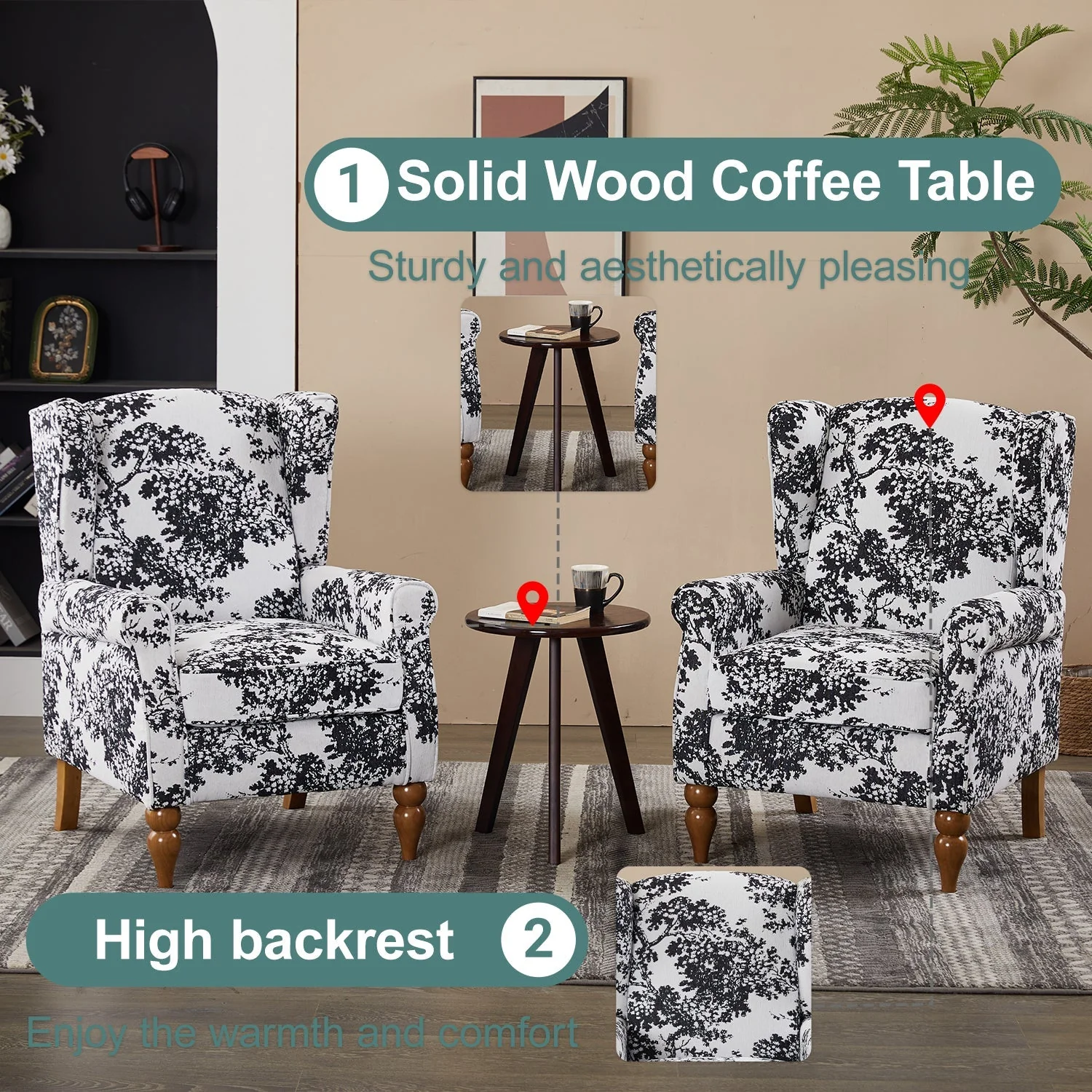 Coffee Table & Armchair Set - Image 7