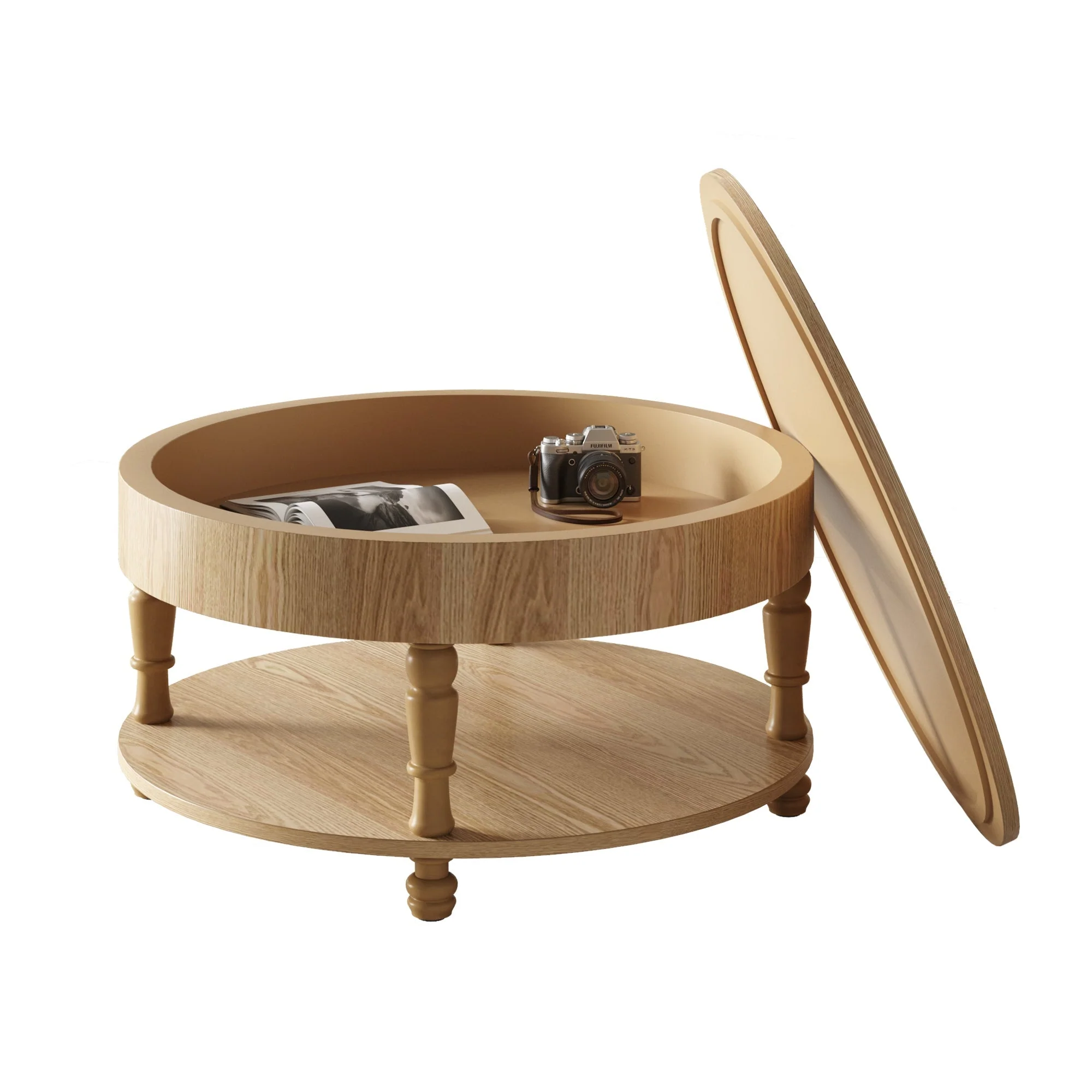 Coffee Table with Dual Storage for Living Room - Image 12