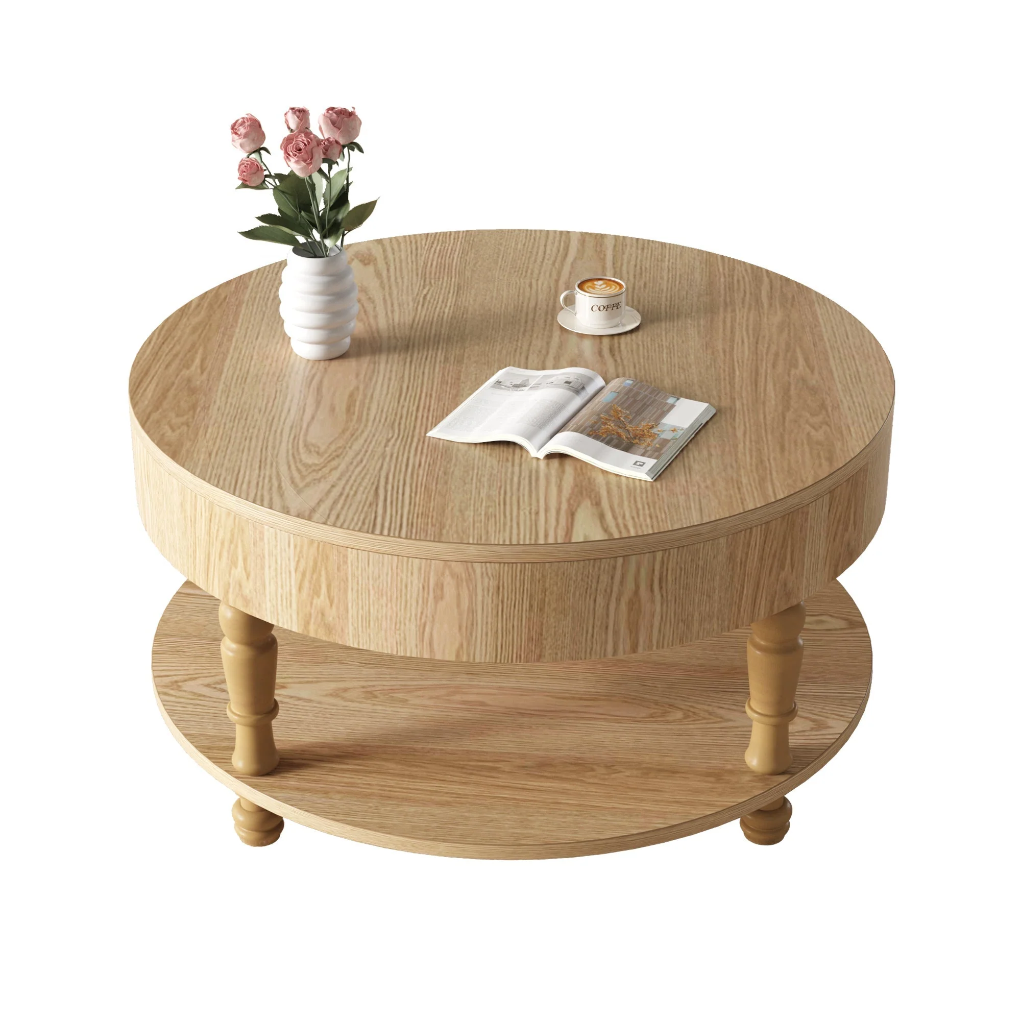 Coffee Table with Dual Storage for Living Room - Image 13
