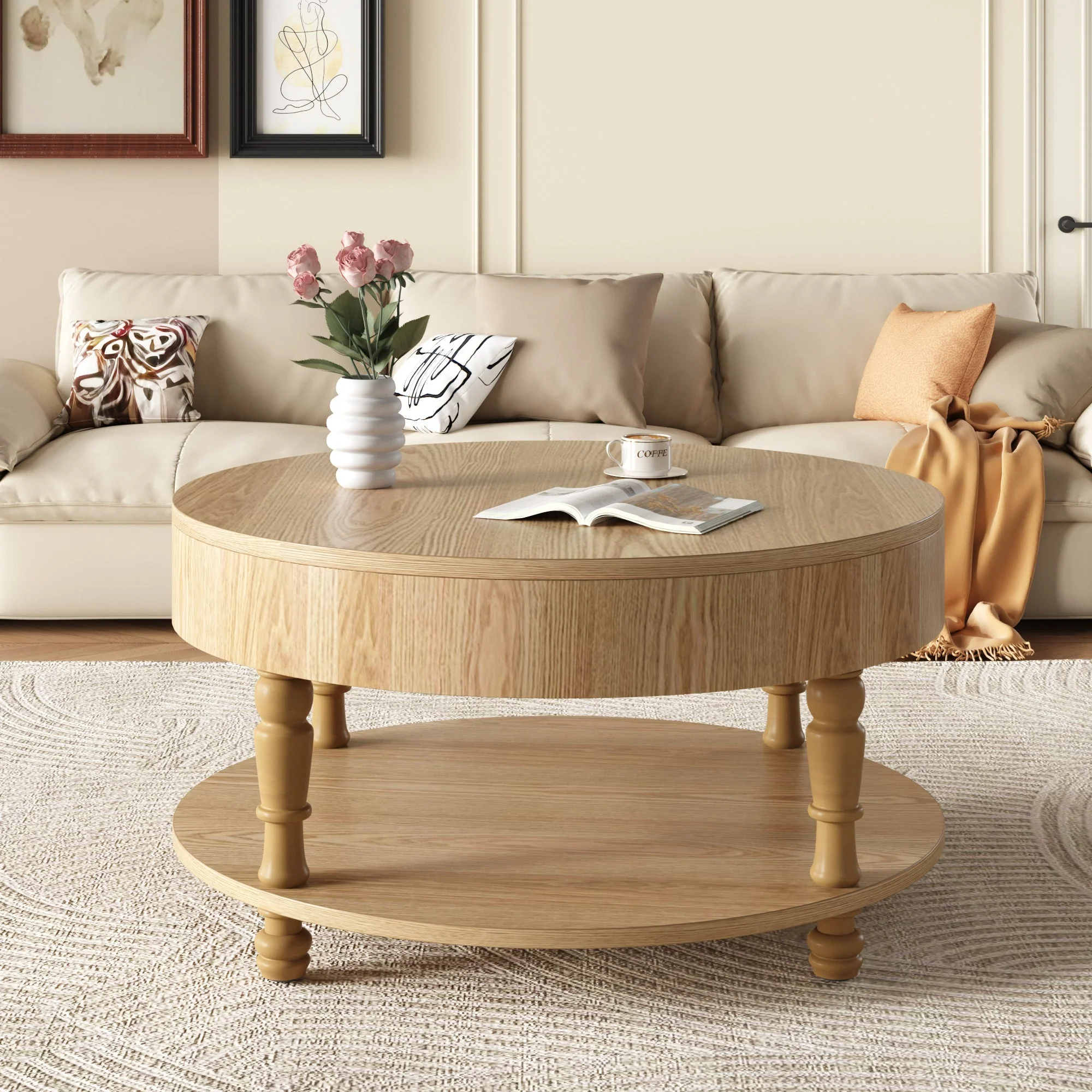 Coffee Table with Dual Storage for Living Room - Image 3