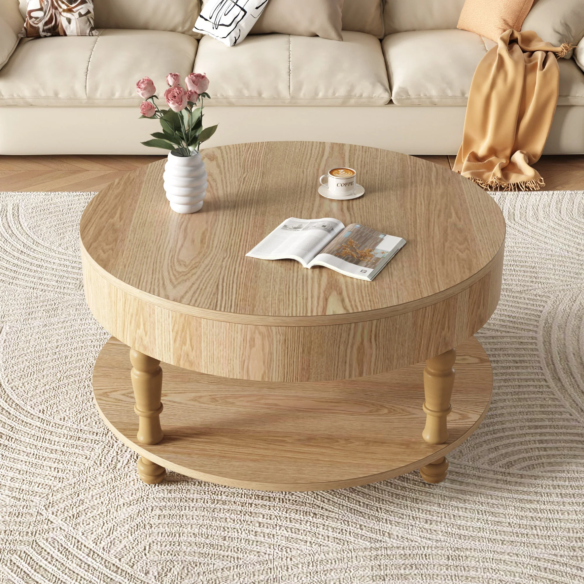 Coffee Table with Dual Storage for Living Room - Image 5