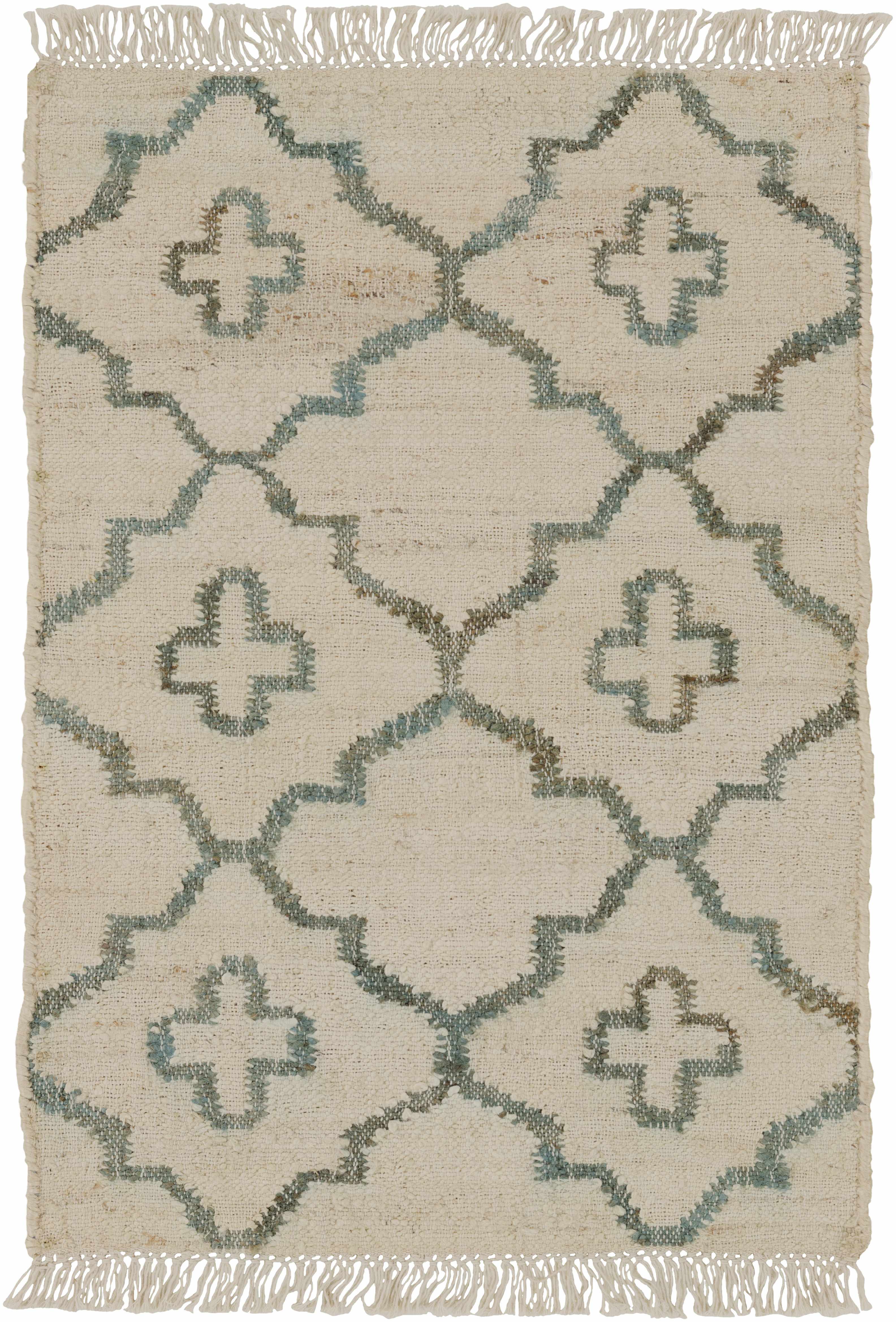Coffeyville Handcrafted Fringed Jute Carpet - Clearance - Image 5