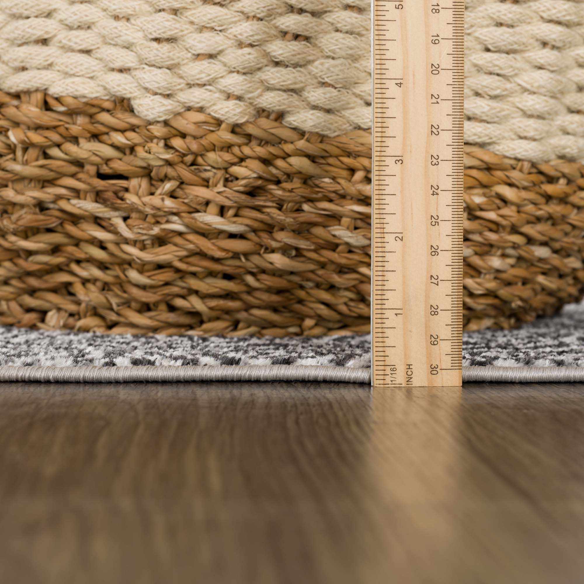 Coledale Black & White Washable Rug - Clearance - Image 17