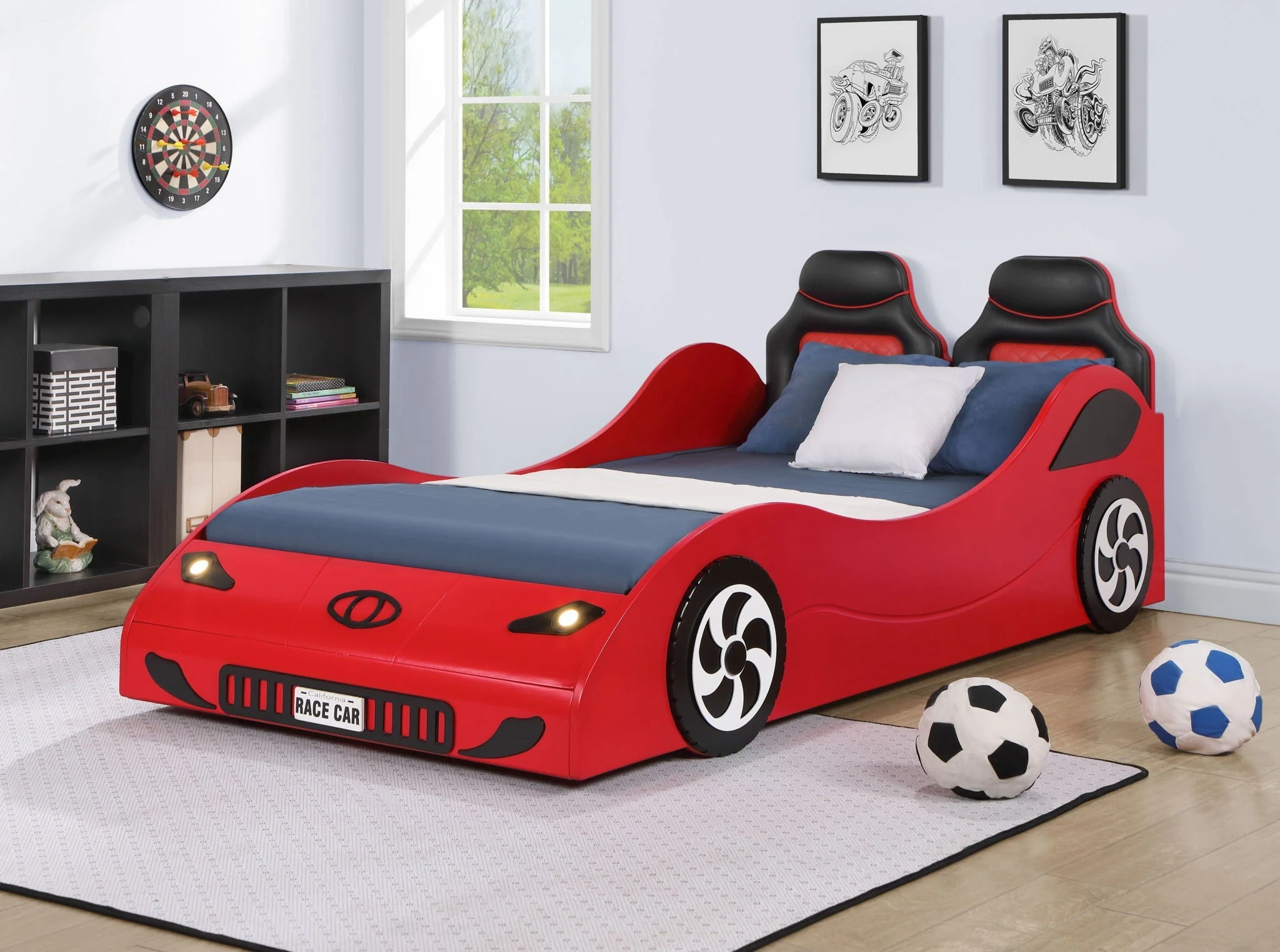 Colen - Twin Car Bed With LED - Image 2