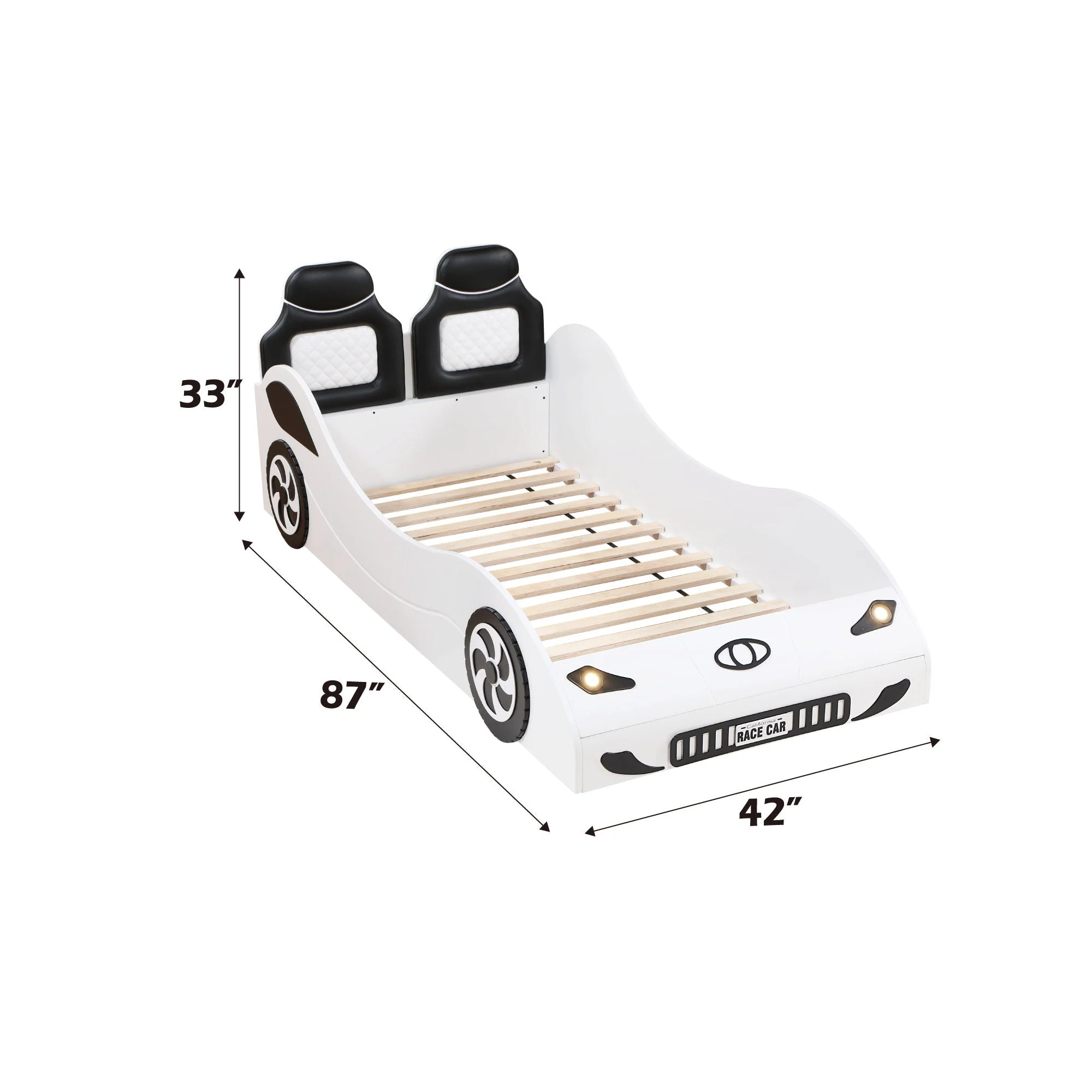 Colen - Twin Car Bed With LED - Image 4