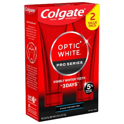 Colgate Pro Series Stain Prevention Hydrogen PeroxideToothpaste 3oz/2pk - Missing Box - Image 12