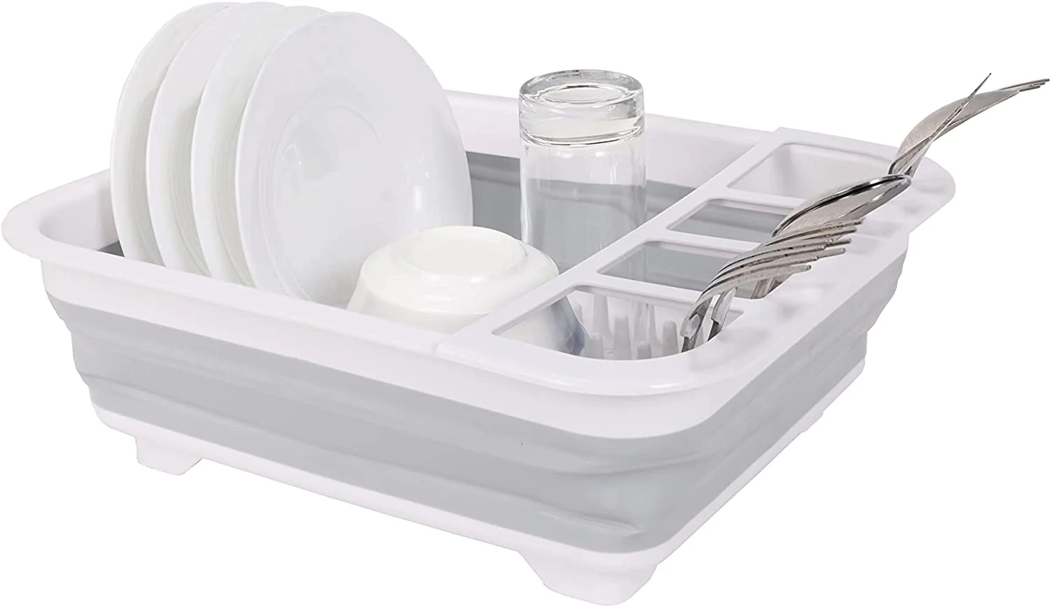 Collapsible Plastic Dish Rack - 3 Colors - Image 2