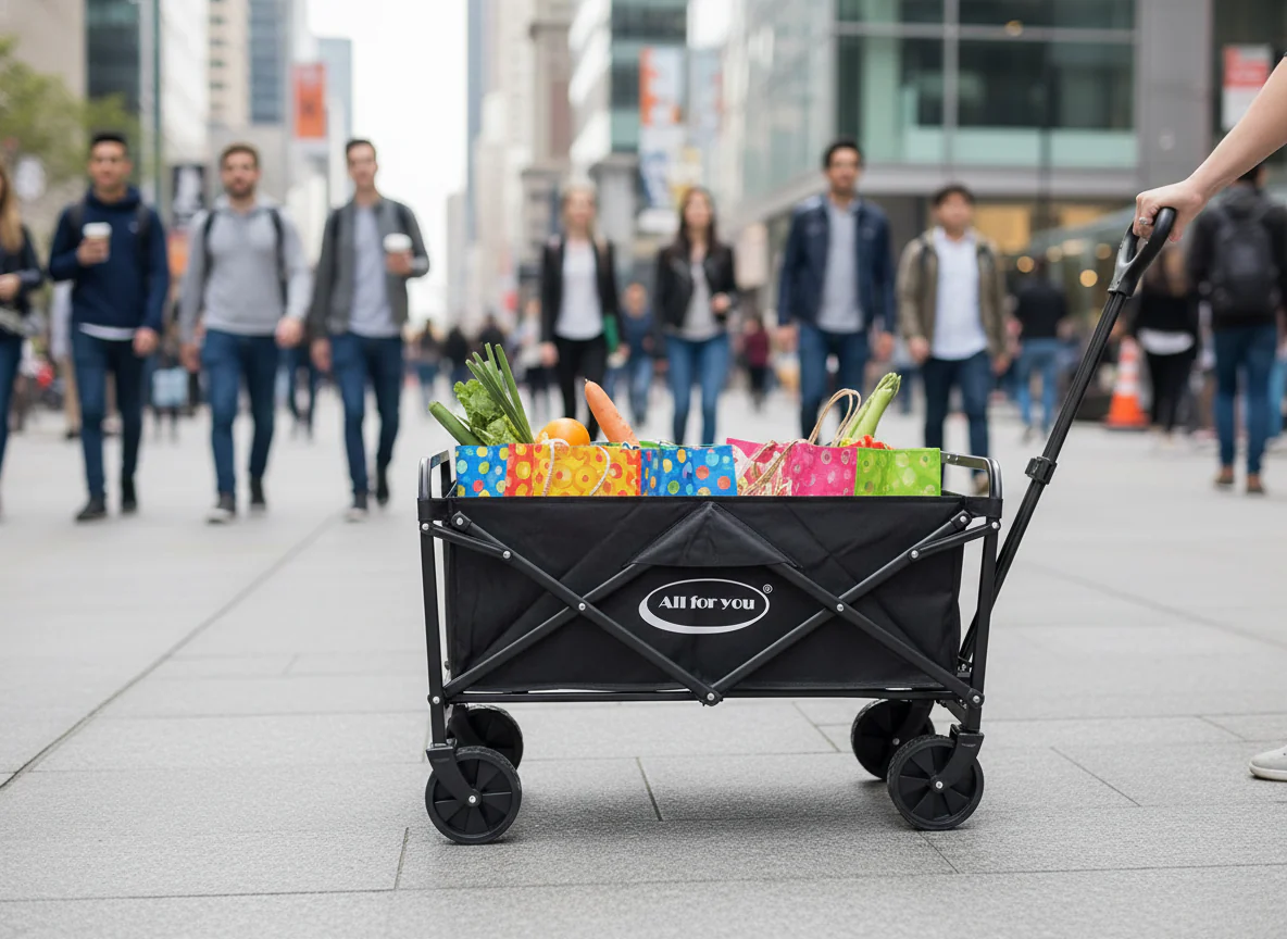 Collapsible Wagon Cart with Wheels Foldable - Folding Utility Heavy Duty Wagon - Image 13