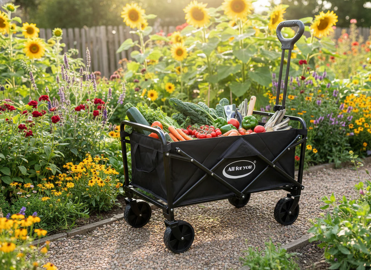 Collapsible Wagon Cart with Wheels Foldable - Folding Utility Heavy Duty Wagon - Image 15