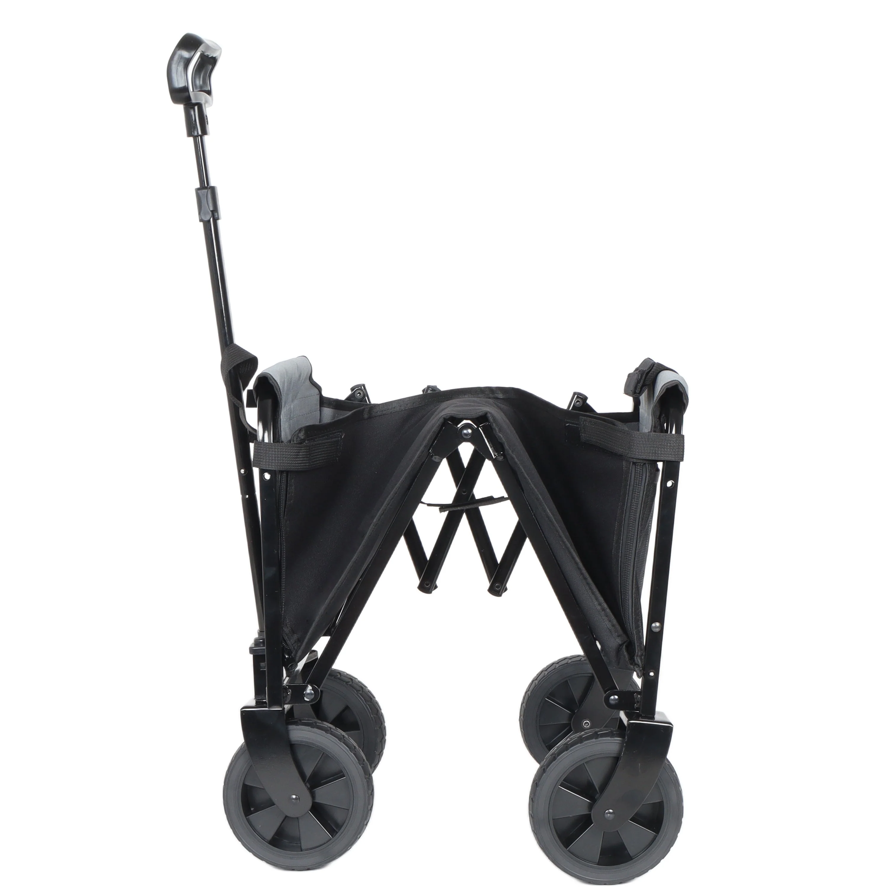 Collapsible Wagon with Wheels - 3 in 1 Lightweight Utility Camping Wagons Carts Foldable (Black) - Image 10