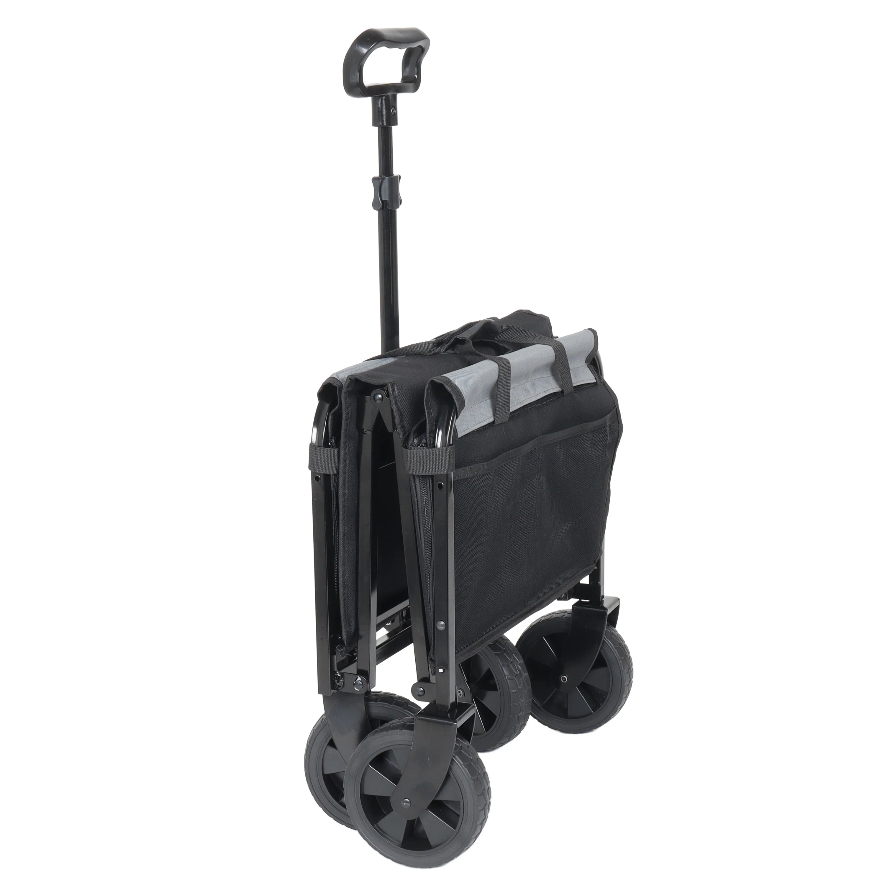 Collapsible Wagon with Wheels - 3 in 1 Lightweight Utility Camping Wagons Carts Foldable (Black) - Image 12
