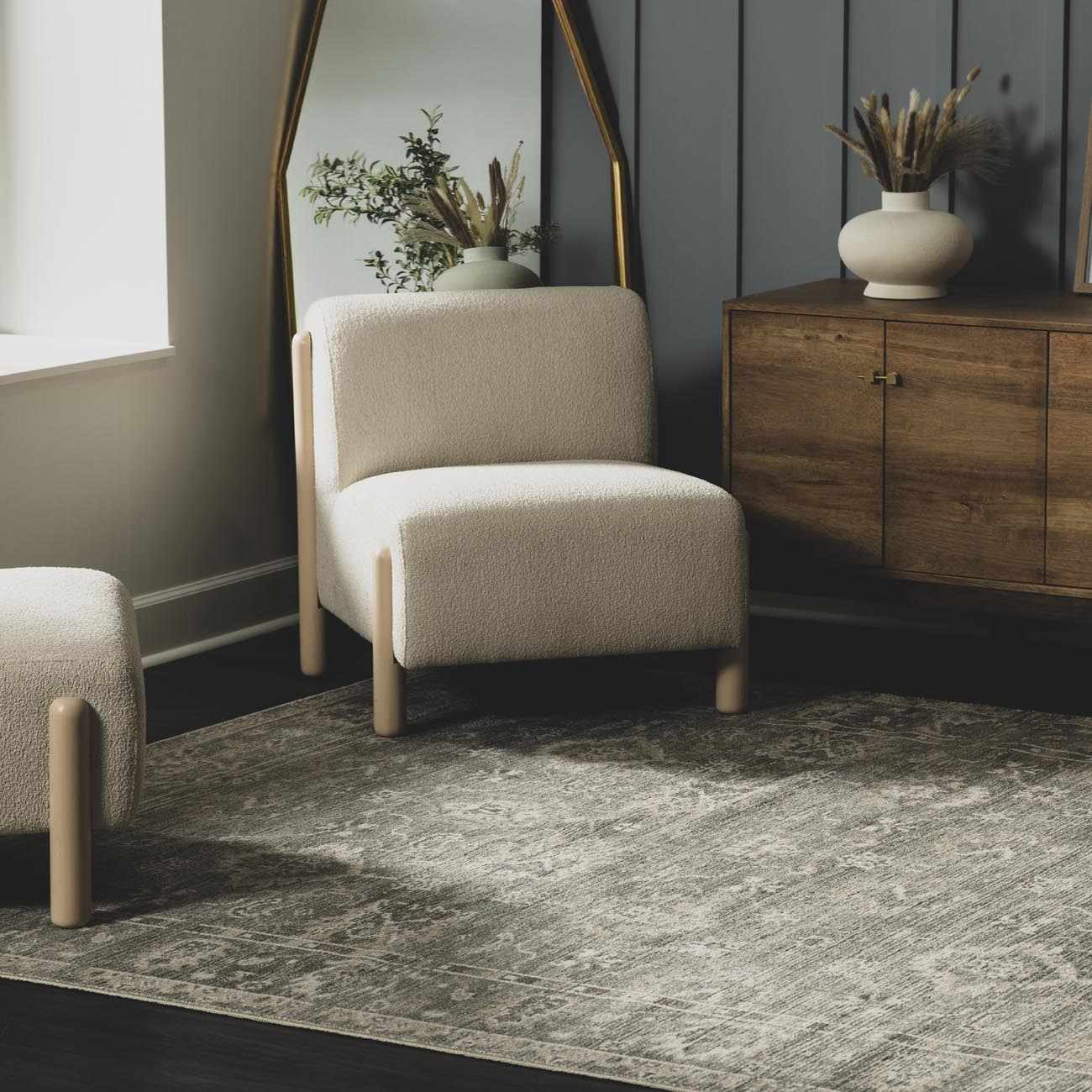 Collins Avenue I Vintage Oushak Area Rug - Image 3
