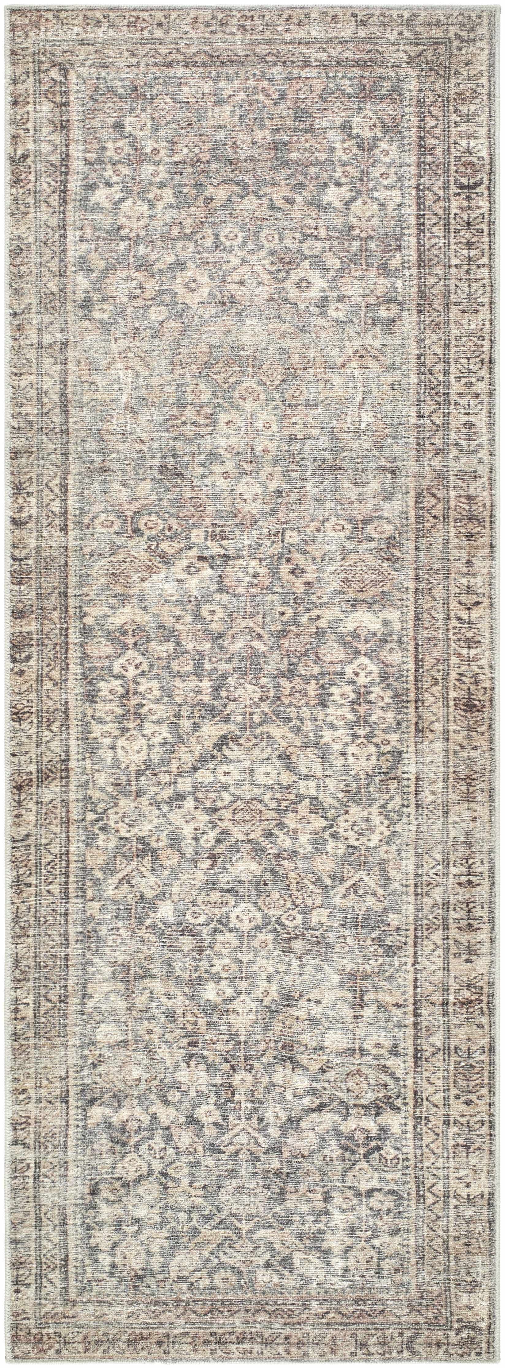 Collins Avenue III Vintage Damask Area Rug - Image 10