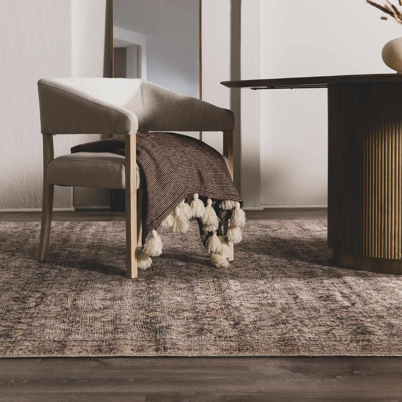 Collins Avenue III Vintage Damask Area Rug - Image 3