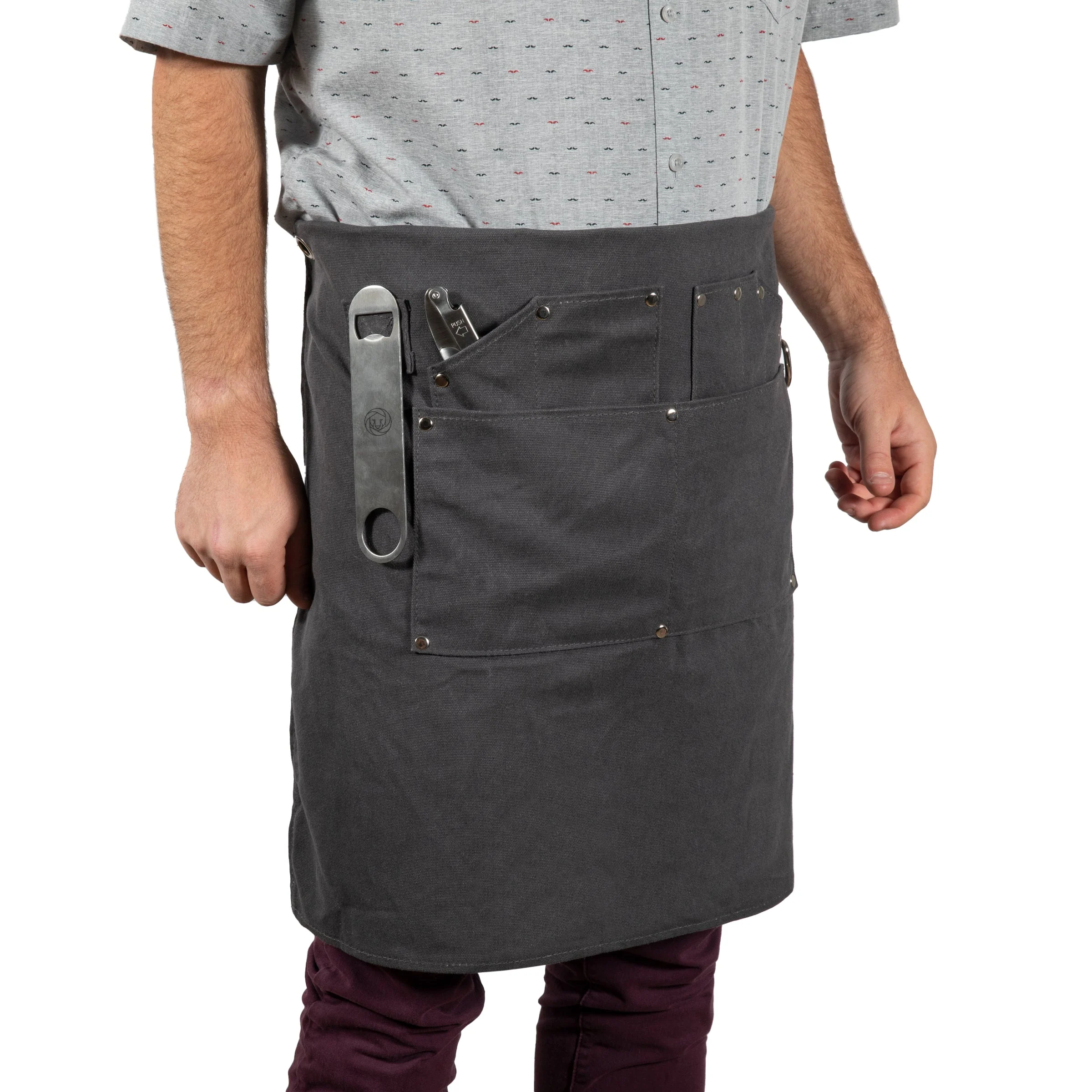 Collins Waxed Canvas Mixologist Apron - Image 16