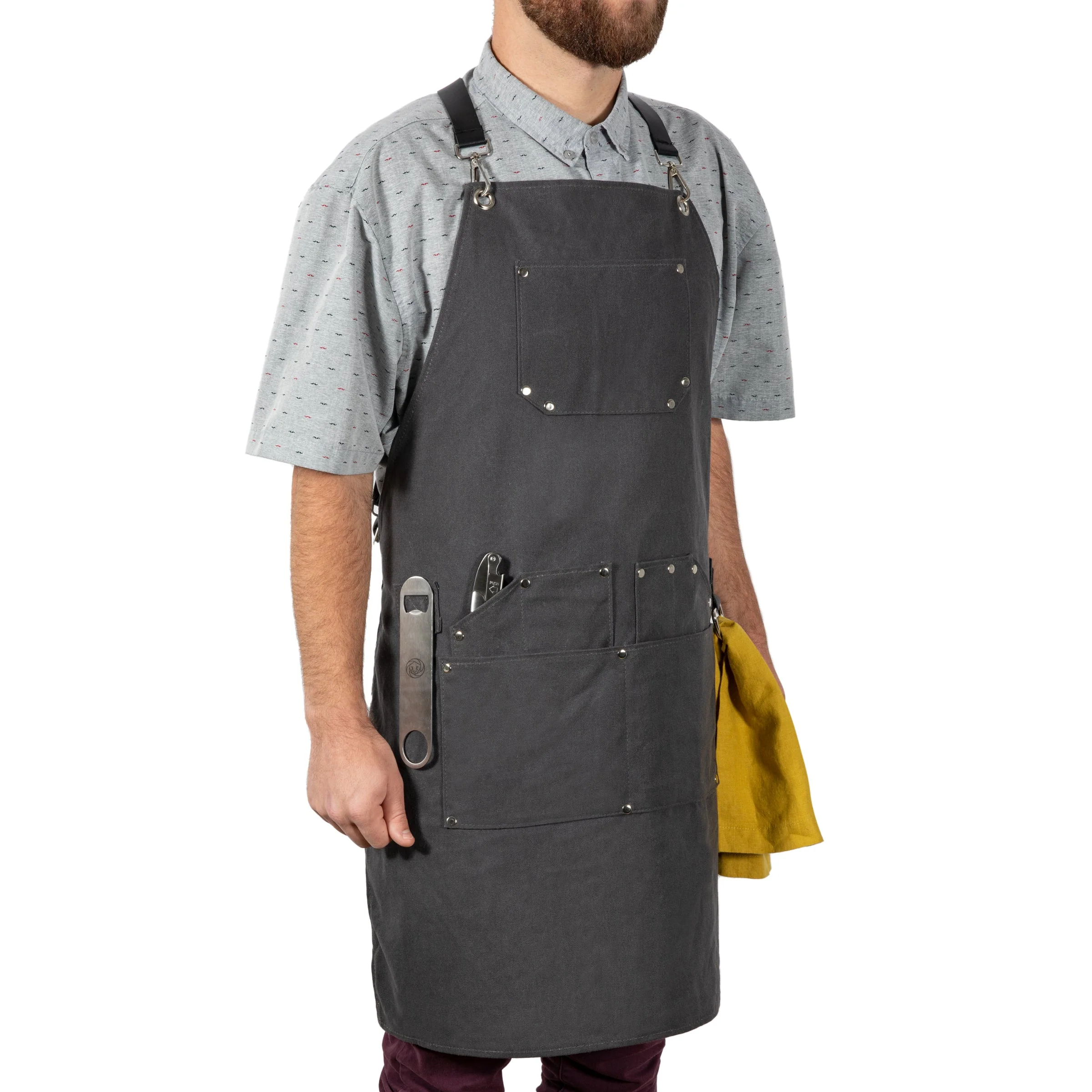 Collins Waxed Canvas Mixologist Apron - Image 17