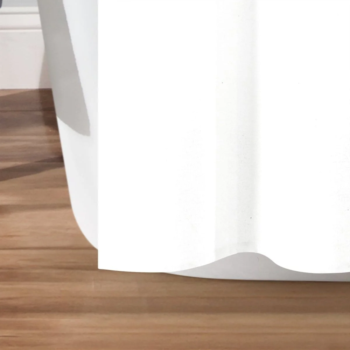 Color Block Ombre Yarn Dyed Recycled Cotton Blend Shower Curtain - Image 10