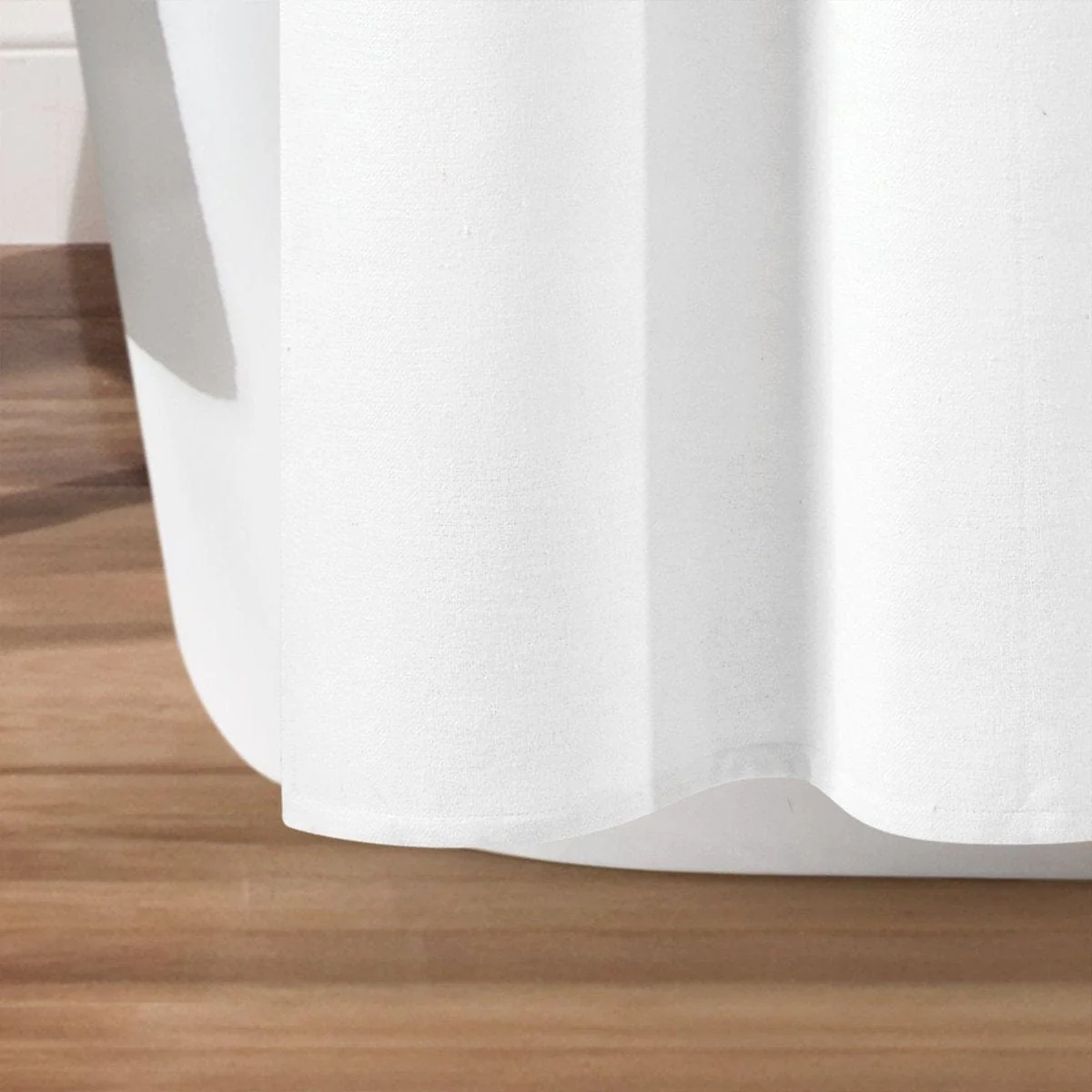 Color Block Ombre Yarn Dyed Recycled Cotton Blend Shower Curtain - Image 6