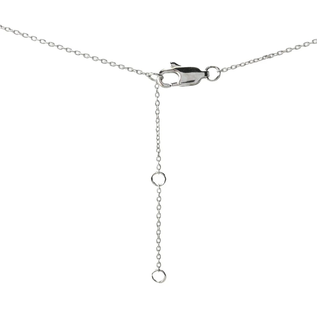 "Color Crush" Simulated Gemstone Pave Disc Charm Necklace - Image 2