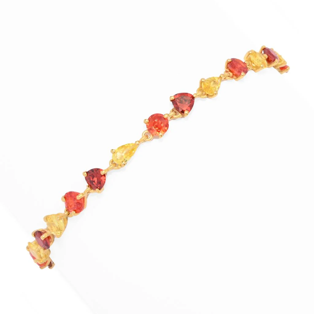 "Color Crush" Simulated Gemstone Tennis Bracelet - Image 3