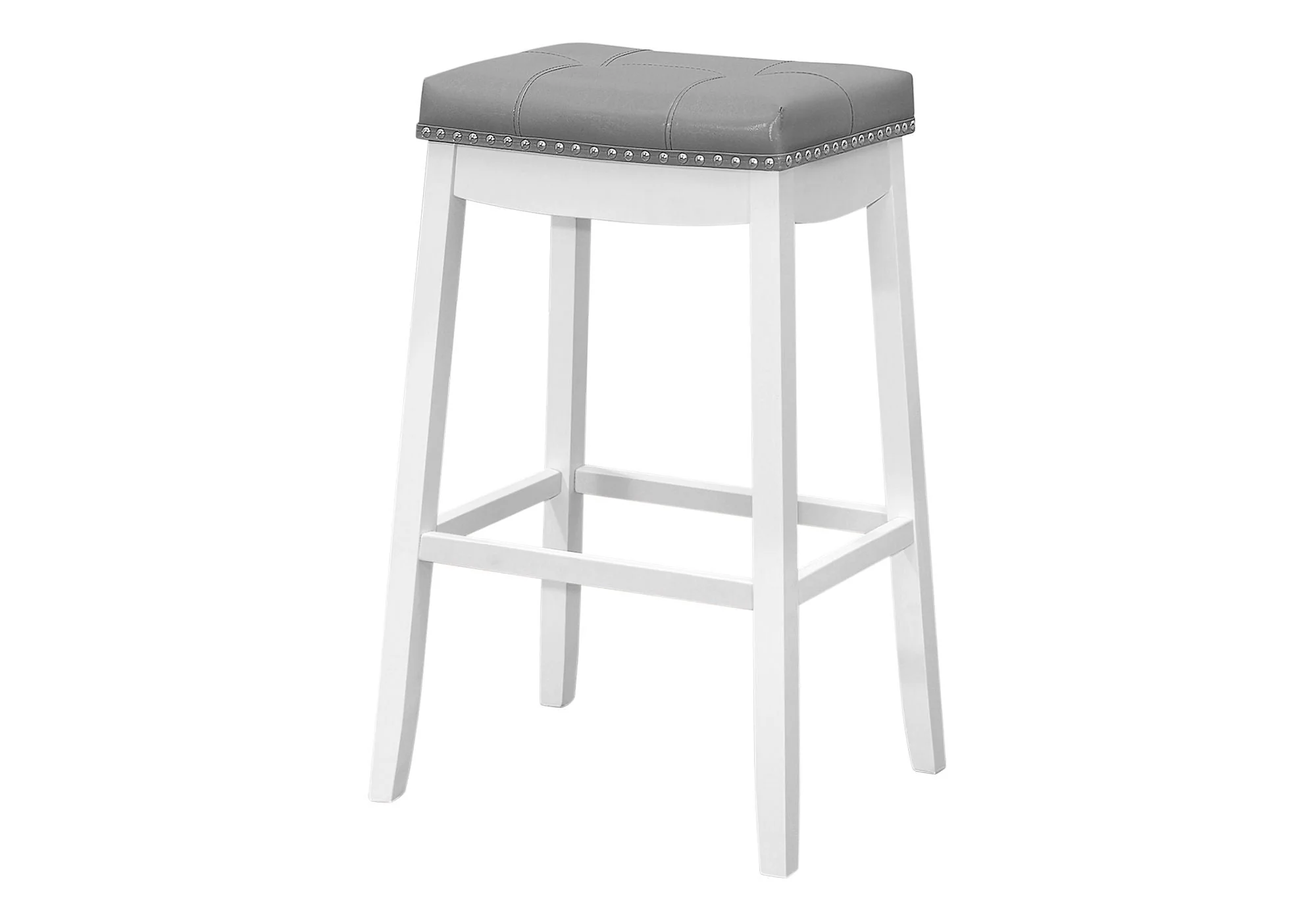 Comfortable Bar Stool, Bar Height, Saddle Seat, Transitional (Set of 2) - Image 3