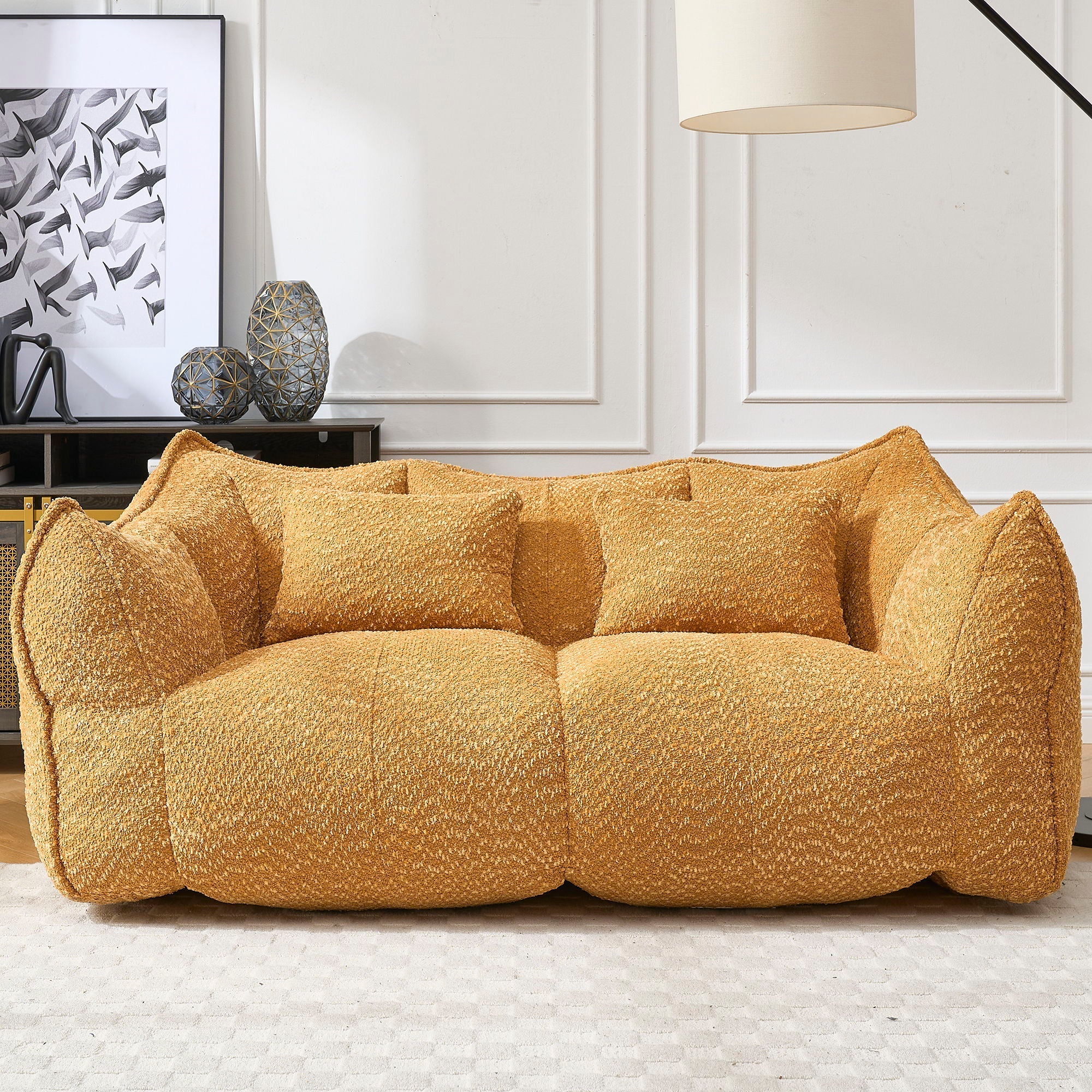 Comfortable Dual Beanbag Chair With High Resilience Foam Core For 2 People - Image 10