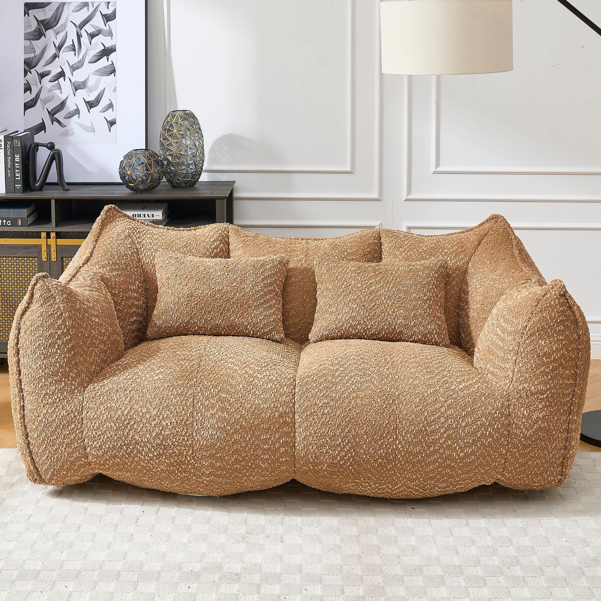 Comfortable Dual Beanbag Chair With High Resilience Foam Core For 2 People - Image 16