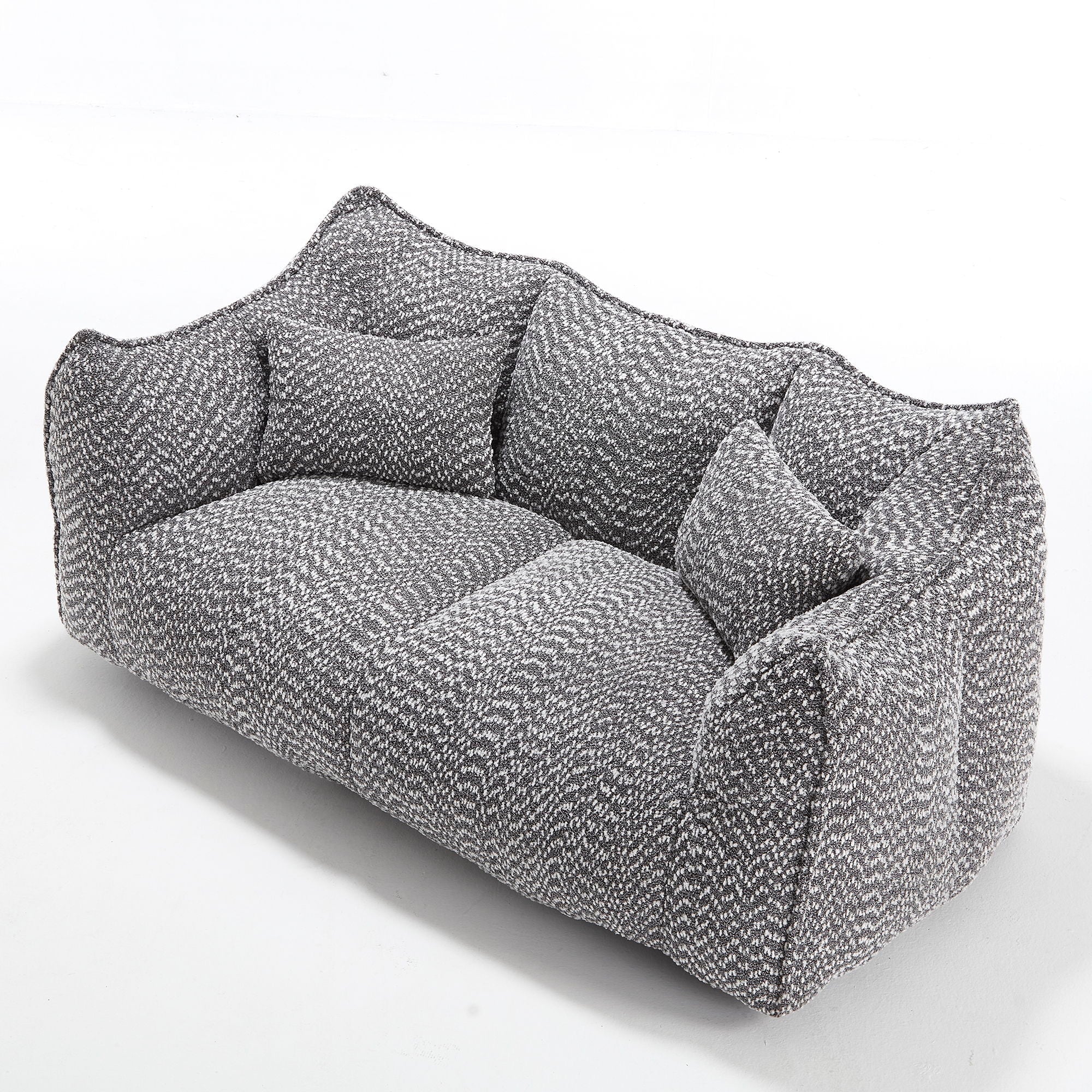 Comfortable Dual Beanbag Chair With High Resilience Foam Core For 2 People - Image 4