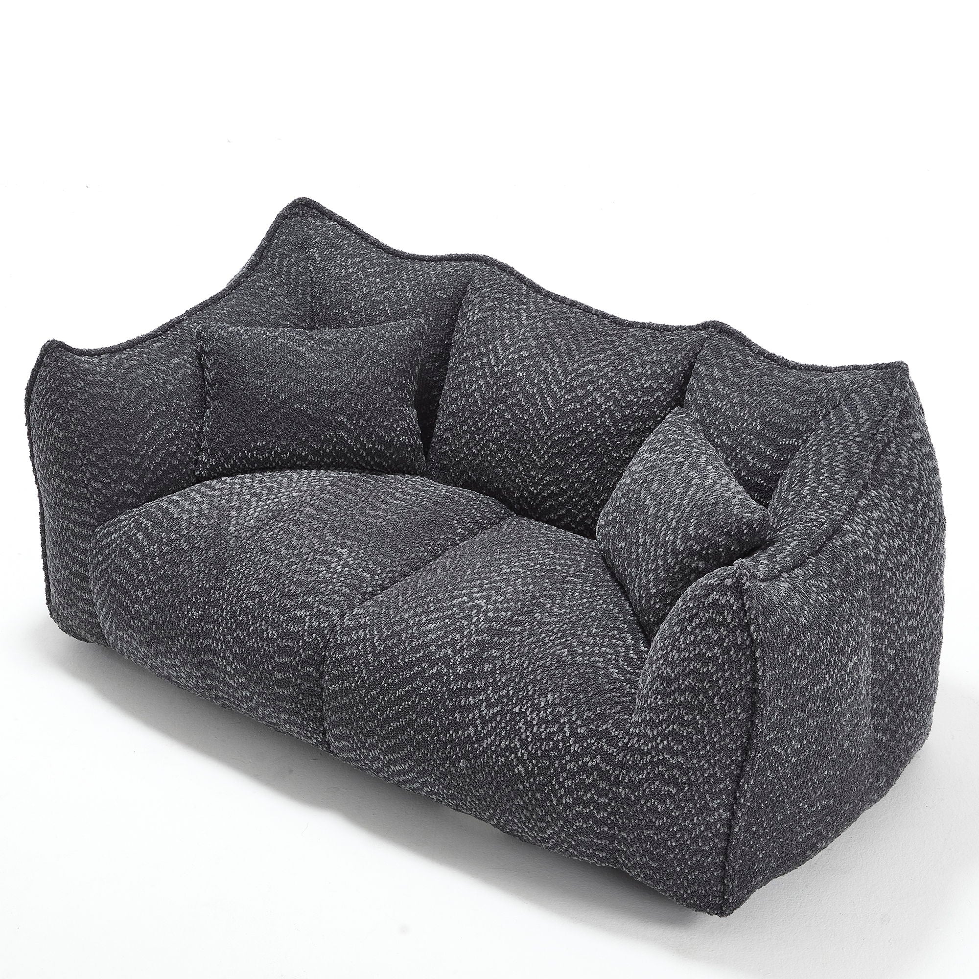 Comfortable Dual Beanbag Chair With High Resilience Foam Core For 2 People - Image 5