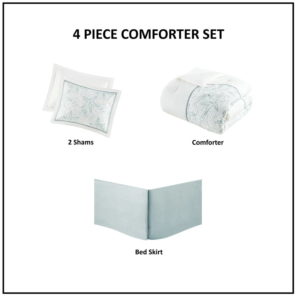 Comforter Set White King - Image 6