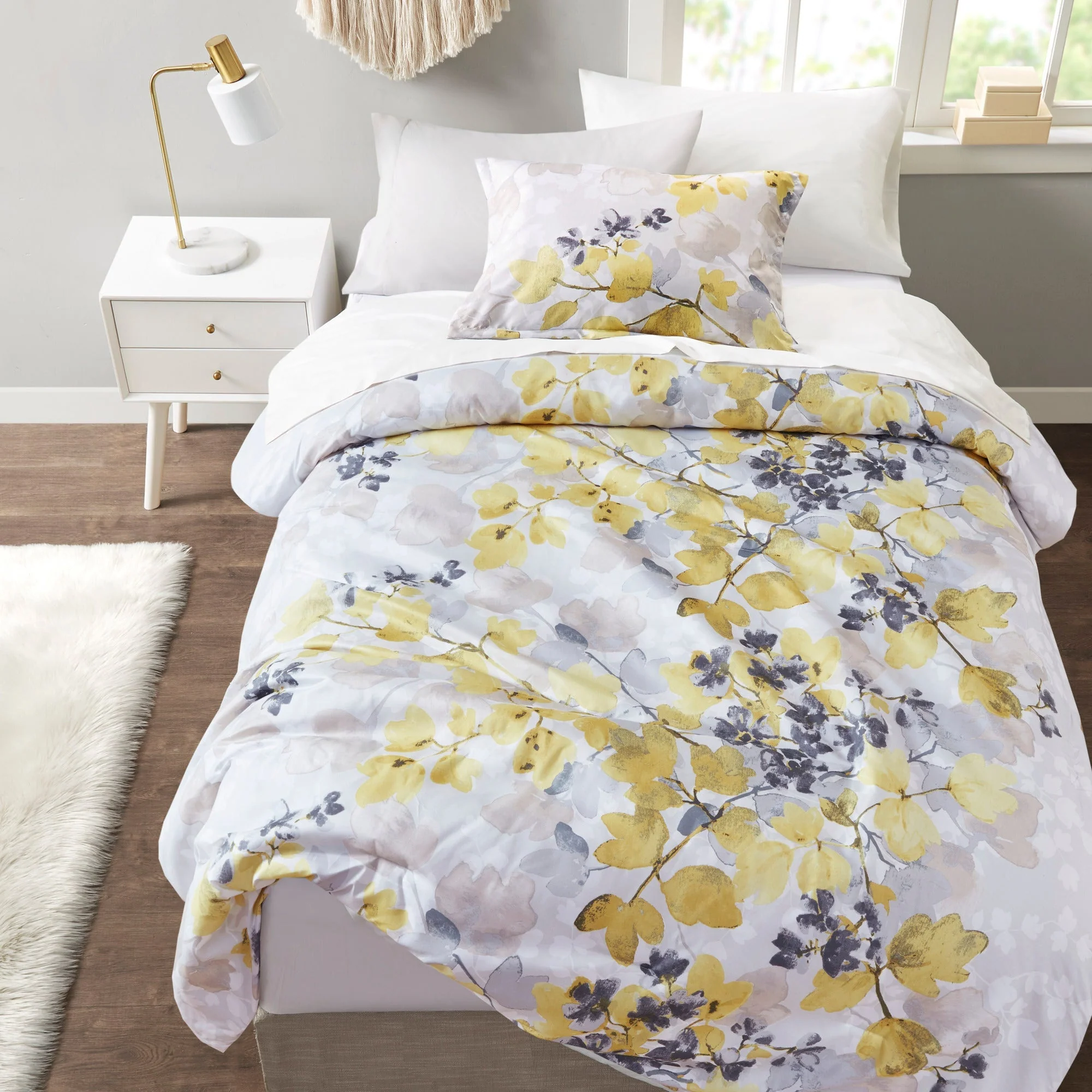 Comforter Set with Bed Sheets Yellow Queen - Image 4