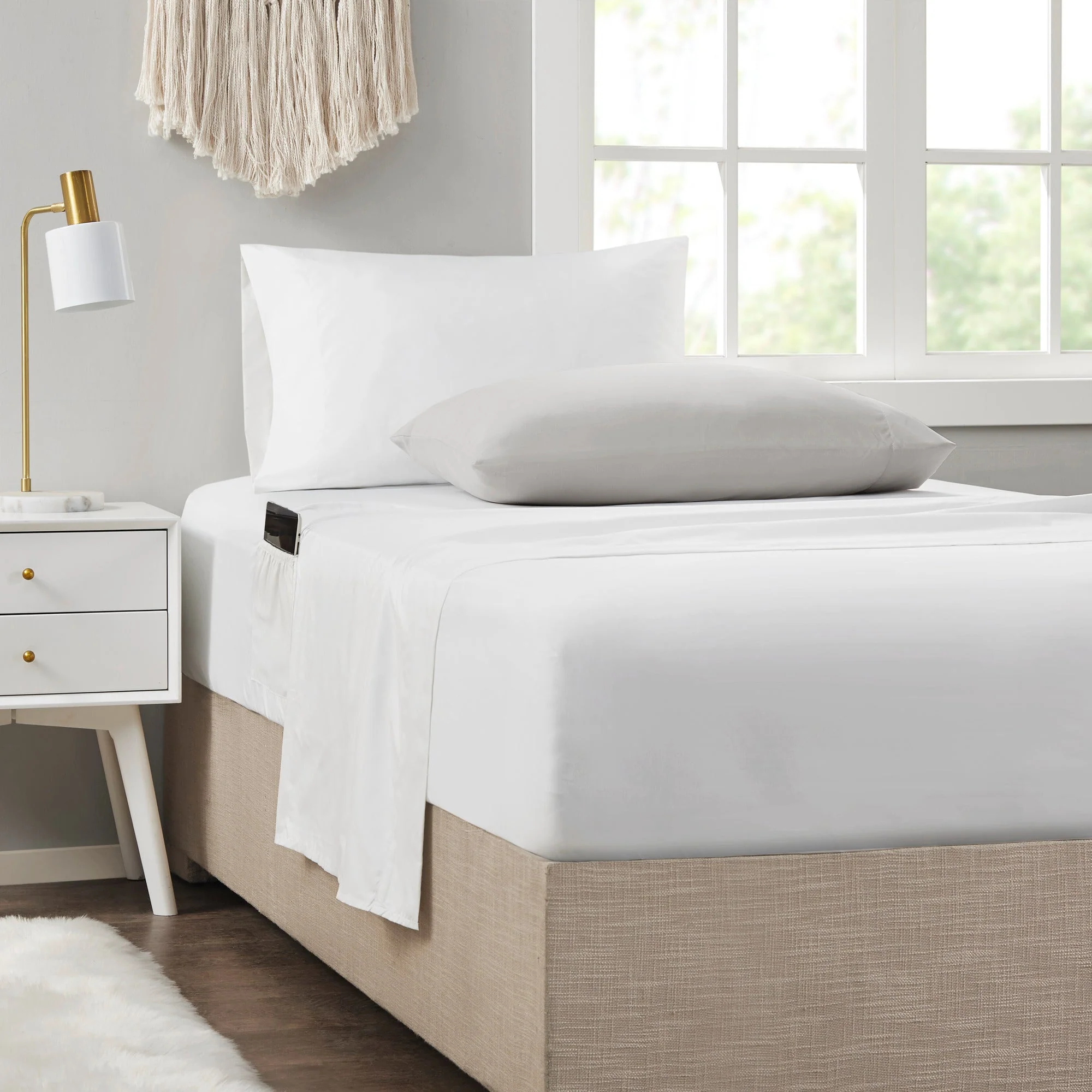 Comforter Set with Bed Sheets Yellow Queen - Image 9