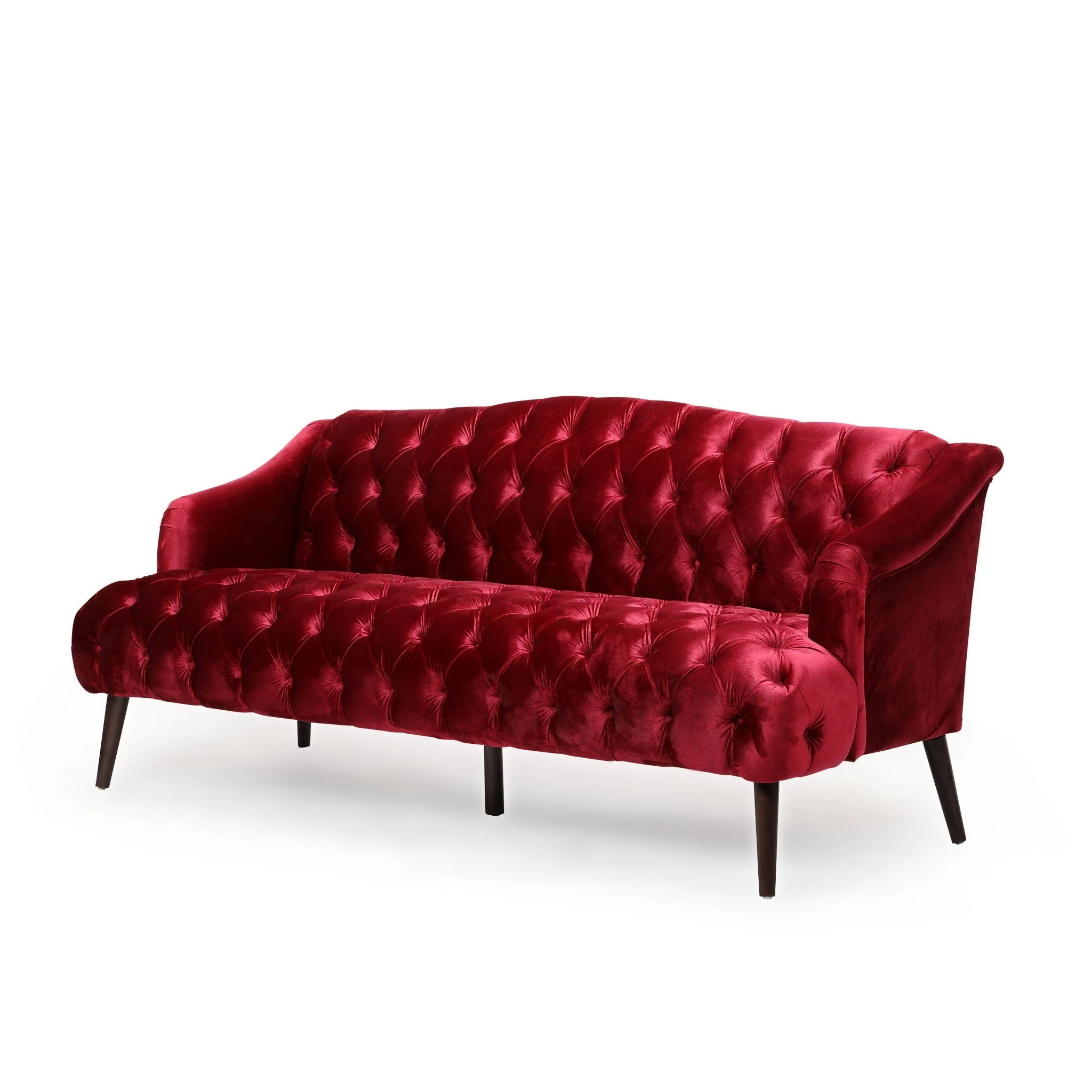 Comfy 3 Seat Sofa With Wooden Legs, For Living Room And Study - Image 2