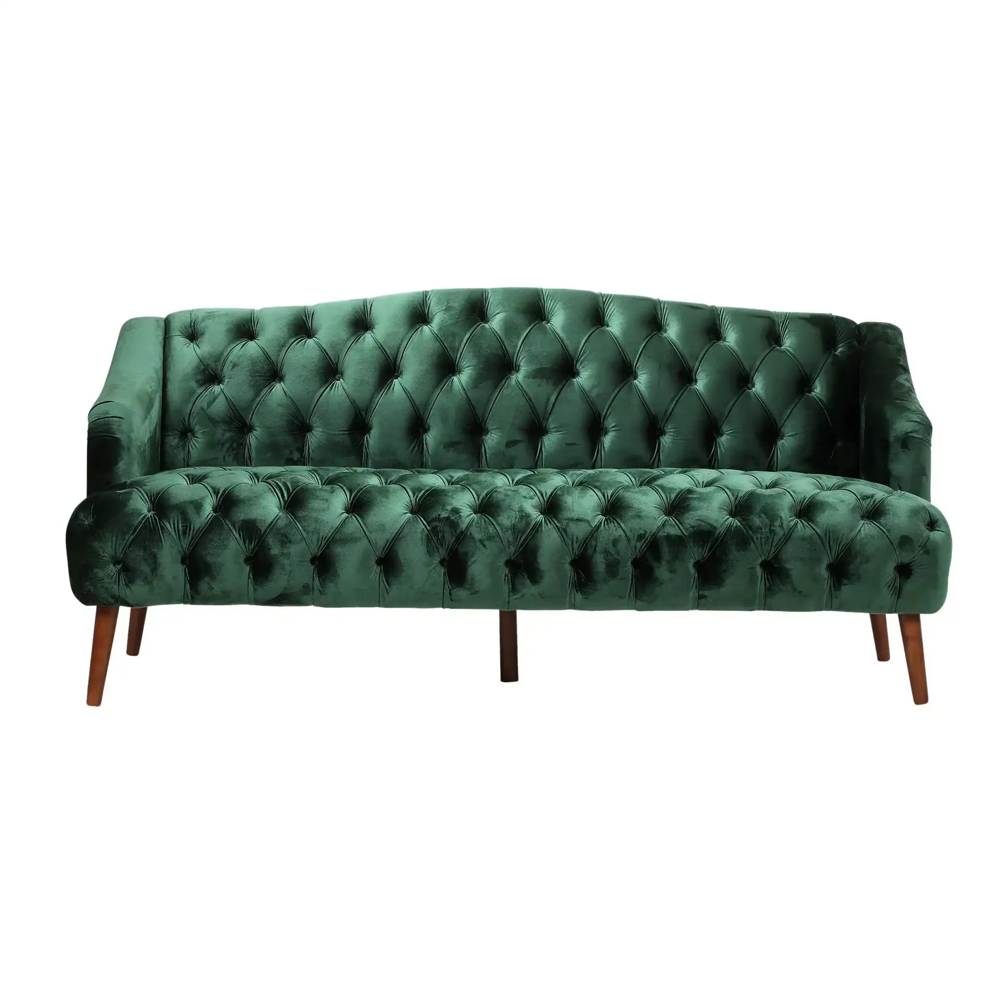 Comfy 3 Seat Sofa With Wooden Legs, For Living Room And Study - Image 3