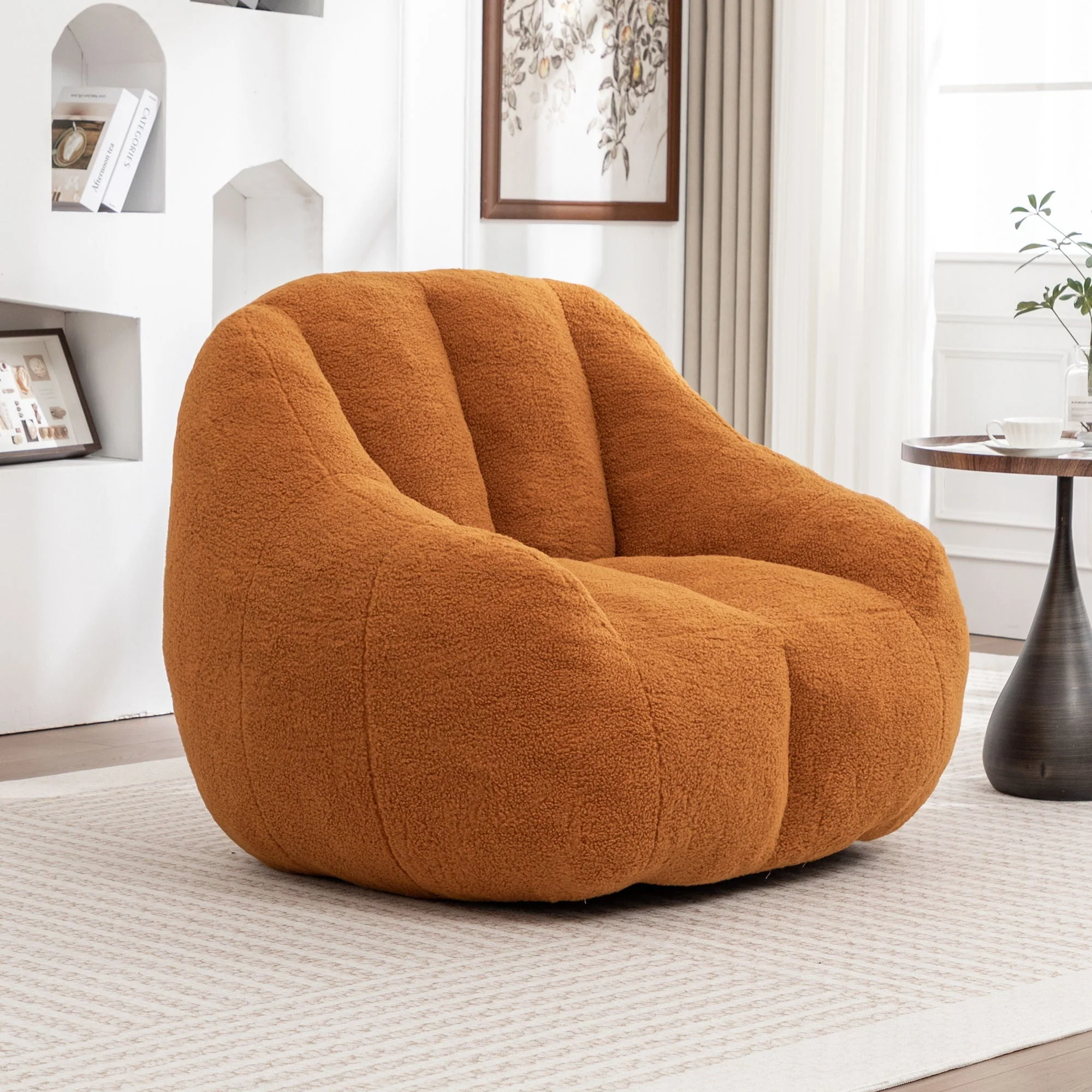 Comfy Bean Bag Chair With Memory Foam Filler, Tufted Soft - Image 13