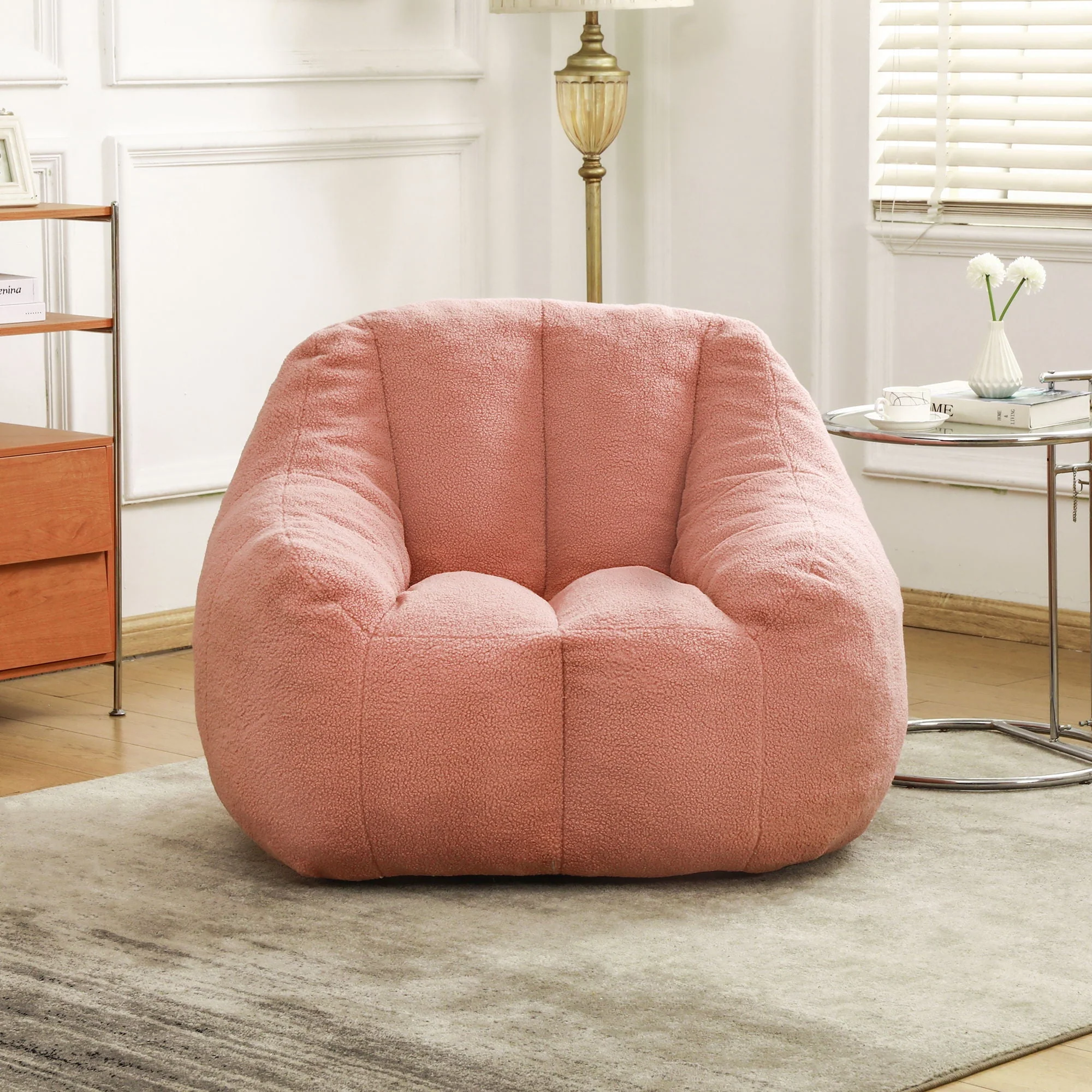 Comfy Bean Bag Chair With Memory Foam Filler, Tufted Soft - Image 14